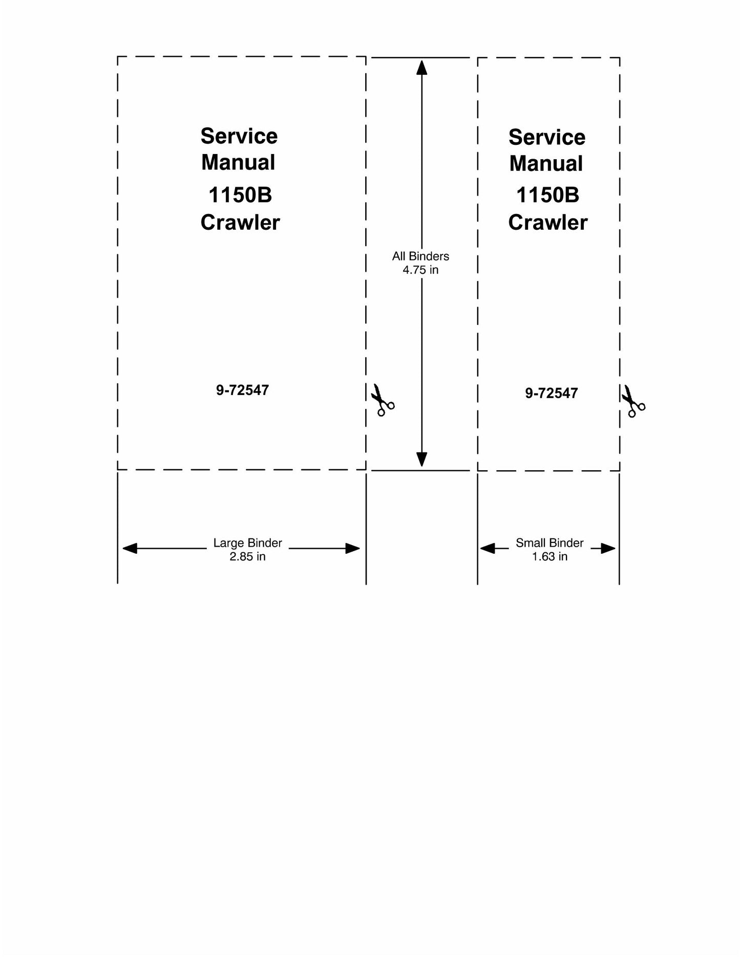CASE 1150B Crawler Bulldozer Factory Workshop Service Manual 9-72547