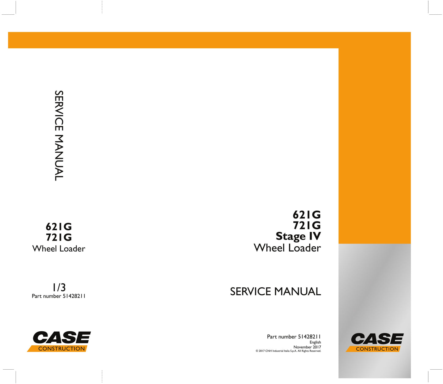 CASE 621G 721G Wheel Loader Factory Workshop Service Manual 51428211