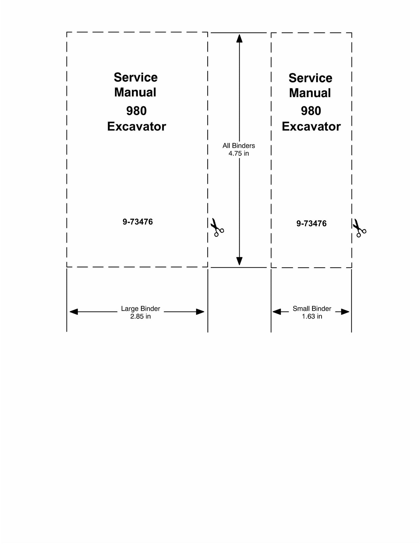 CASE 980 Crawler Excavator Factory Workshop Service Manual 9-73476