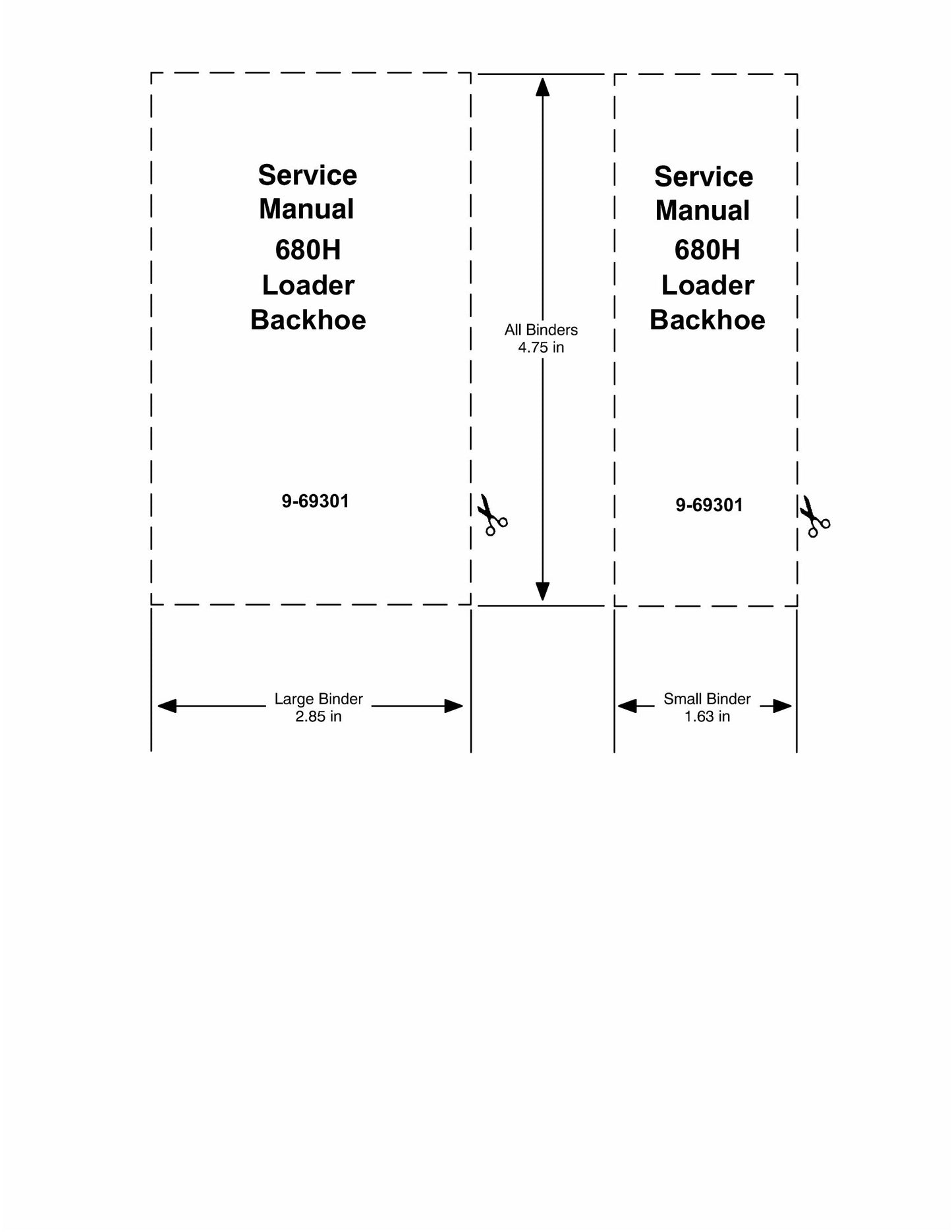 CASE 680H Backhoe Loader Factory Workshop Service Manual 9-69301