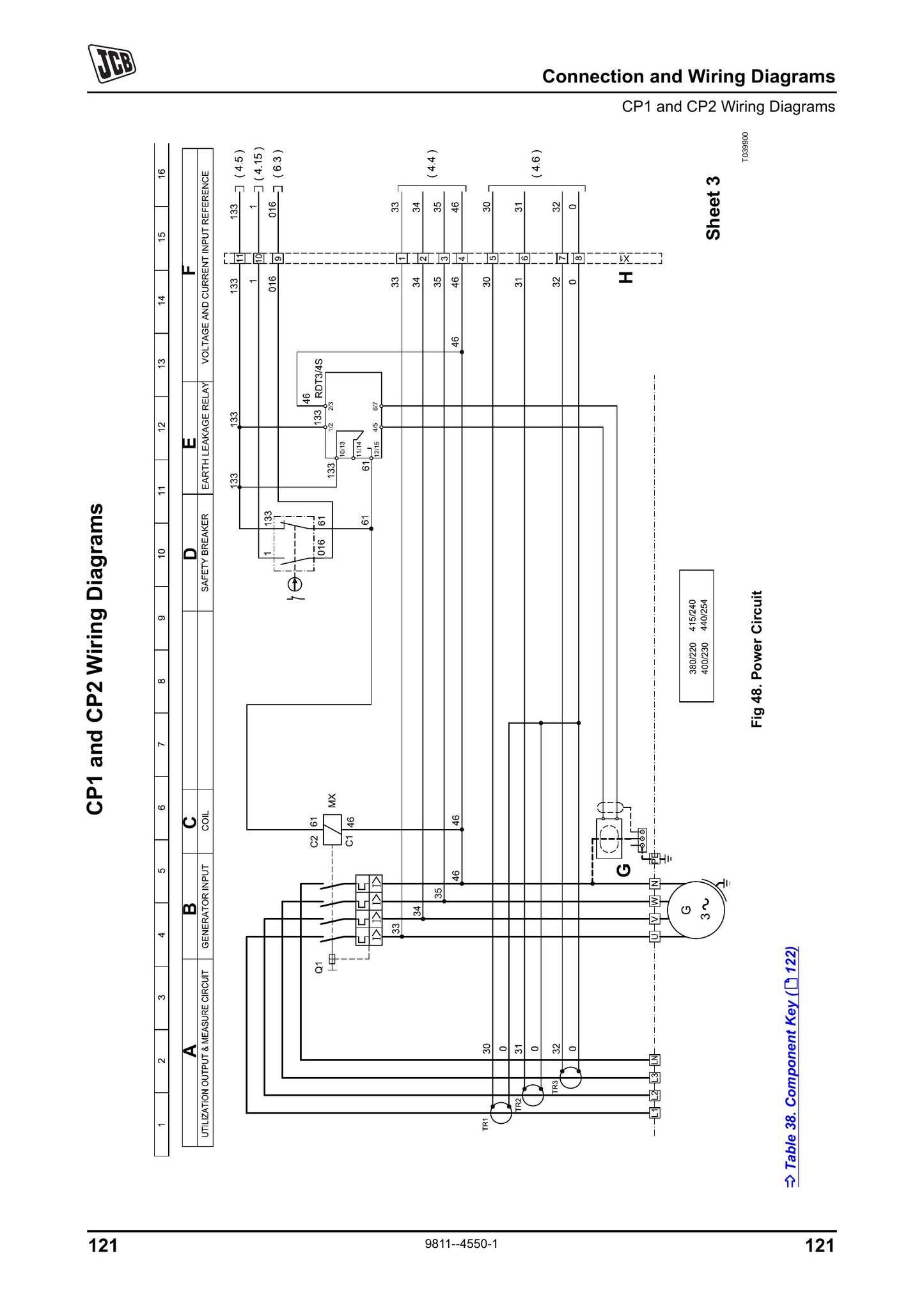 JCB CP1 CP2 Wiring Diagrams 9806-6600