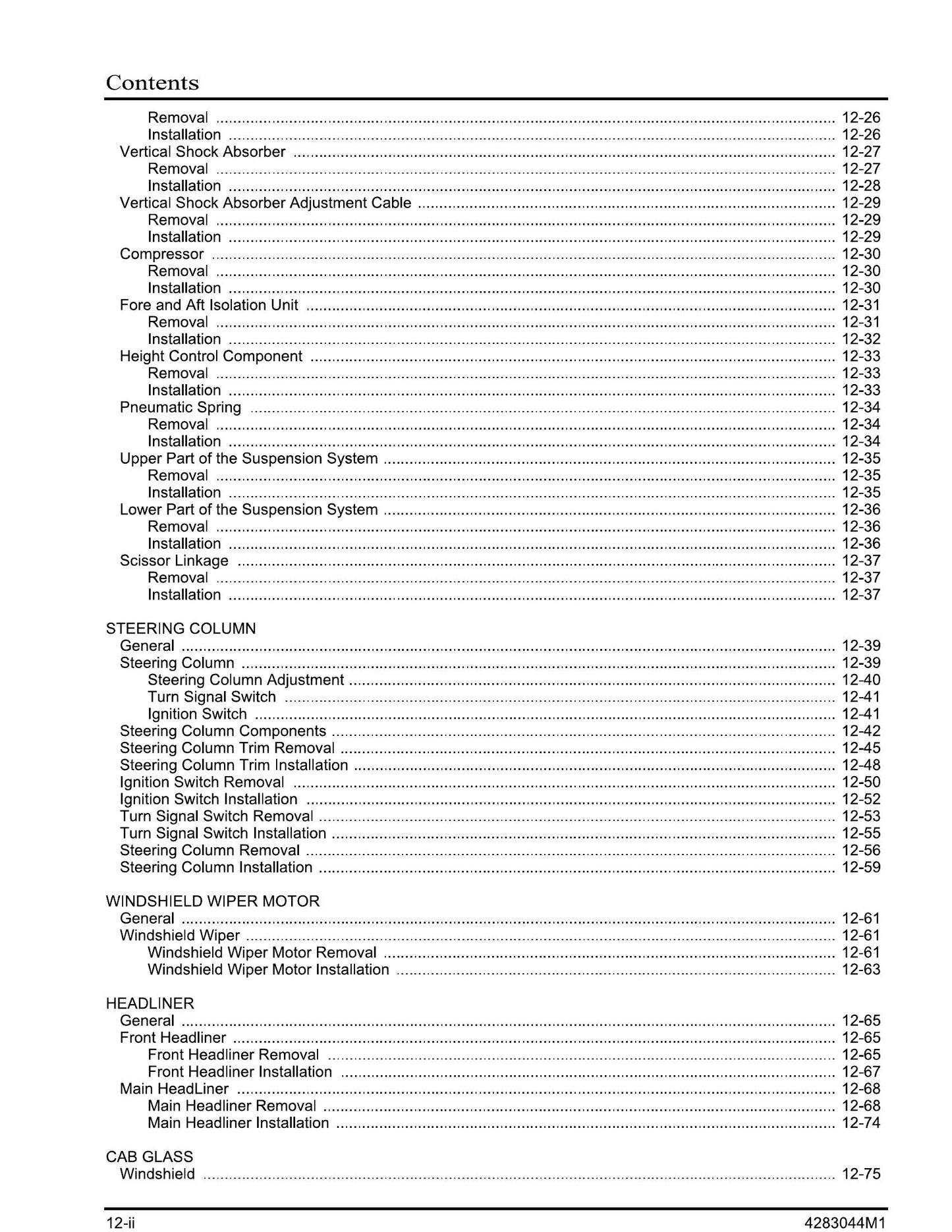 Massey Ferguson 9895 Combine Workshop Factory Workshop Service Manual 4283044M1 (EFFECTIVE SN HSC8101 - HTC8999)