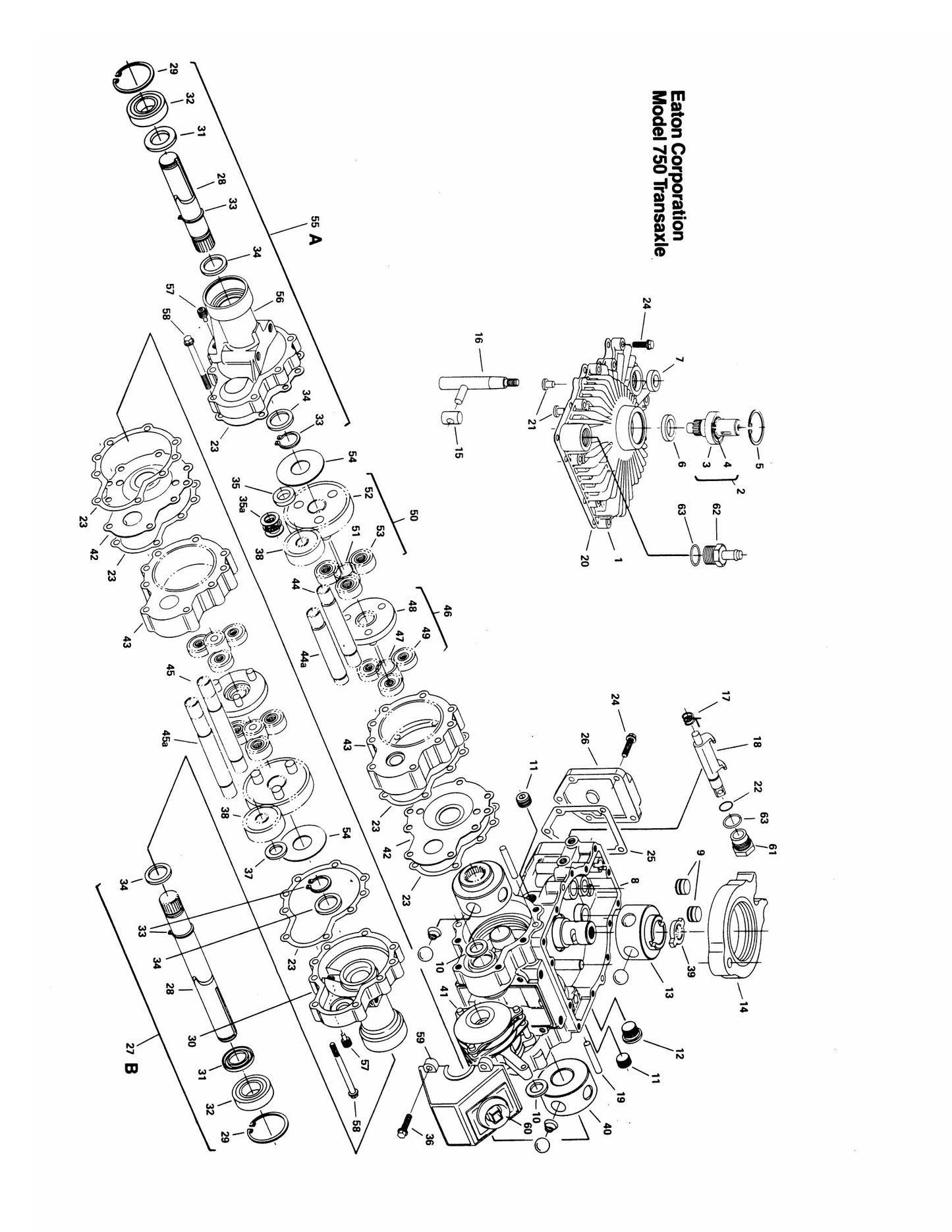 Eaton 750 Hydrostatic Transaxle Repair Information NO. 7-413