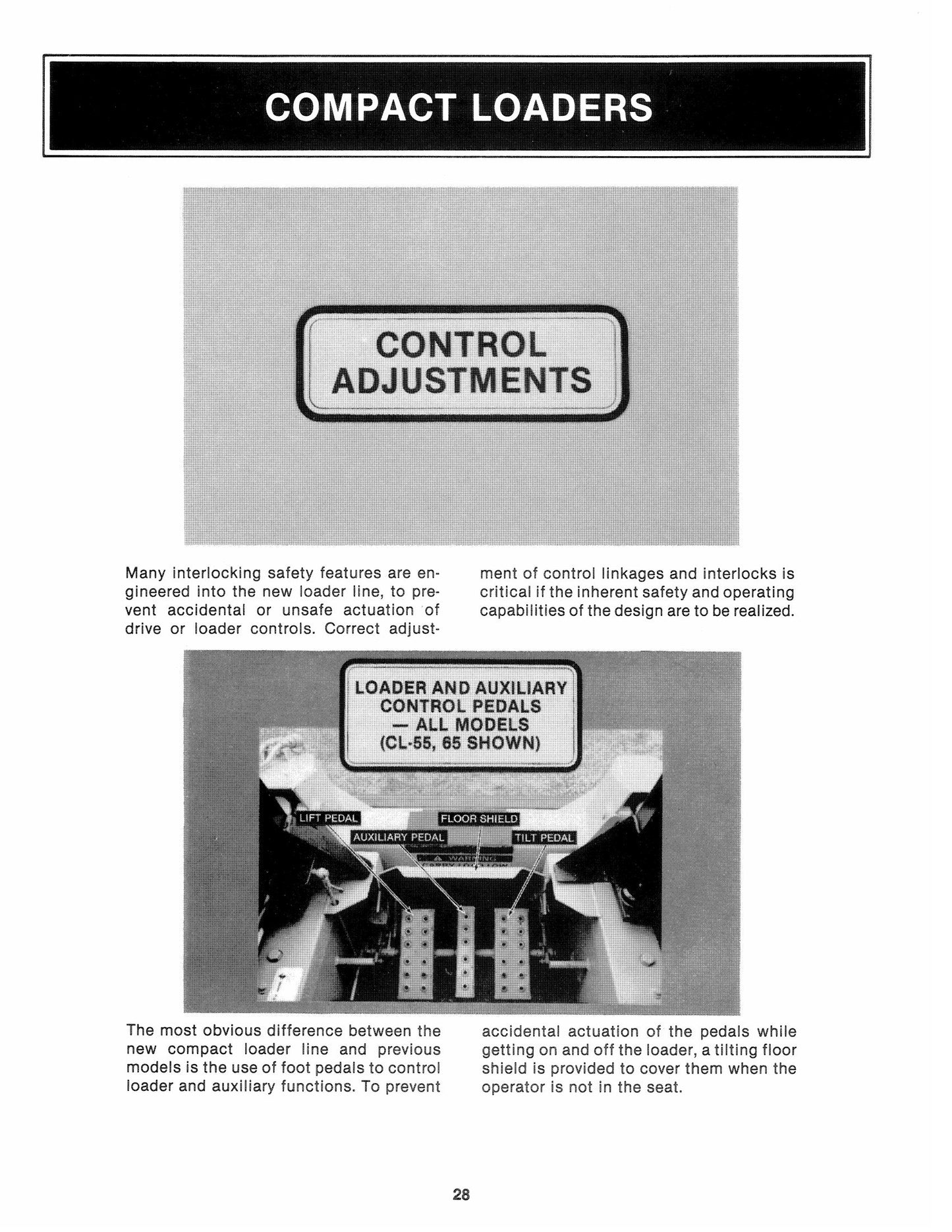 Ford CL-25 CL-45 CL-55 CL-65 Skid Steer Loader Service Technical Training Program Reference Manual 40002540
