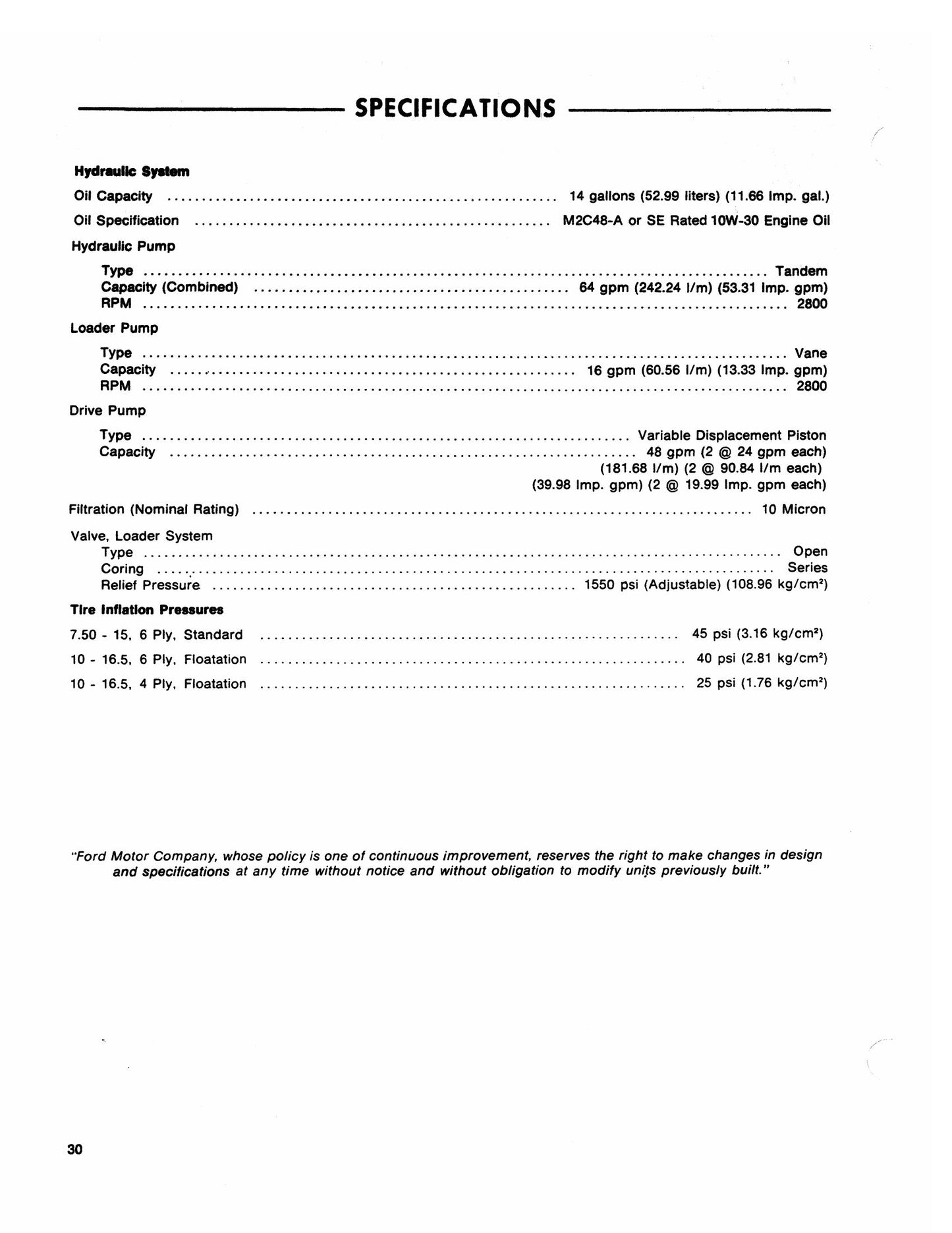 FORD CL-30 CL-40 Compact Loader Factory Workshop Repair Manual 40003020