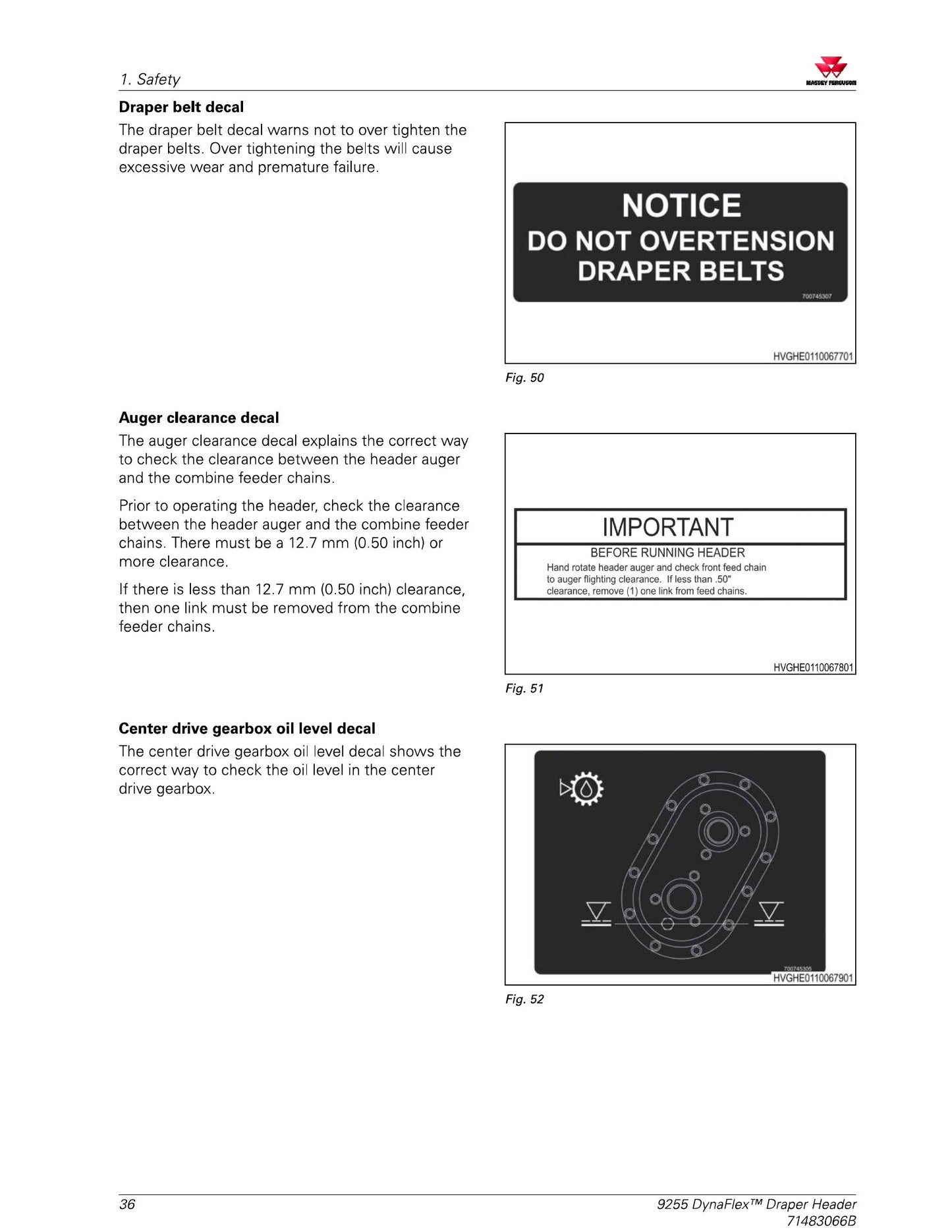 MASSEY FERGUSON MF 9200 9255 Header Factory Workshop Operator Manual