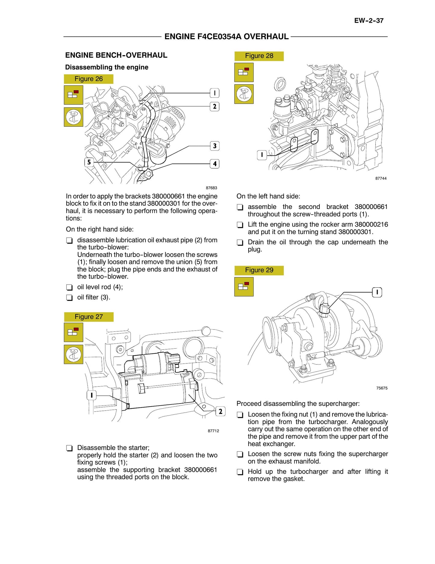 New Holland F4CE0354A Engine Factory Workshop Service Manual 87458412NA