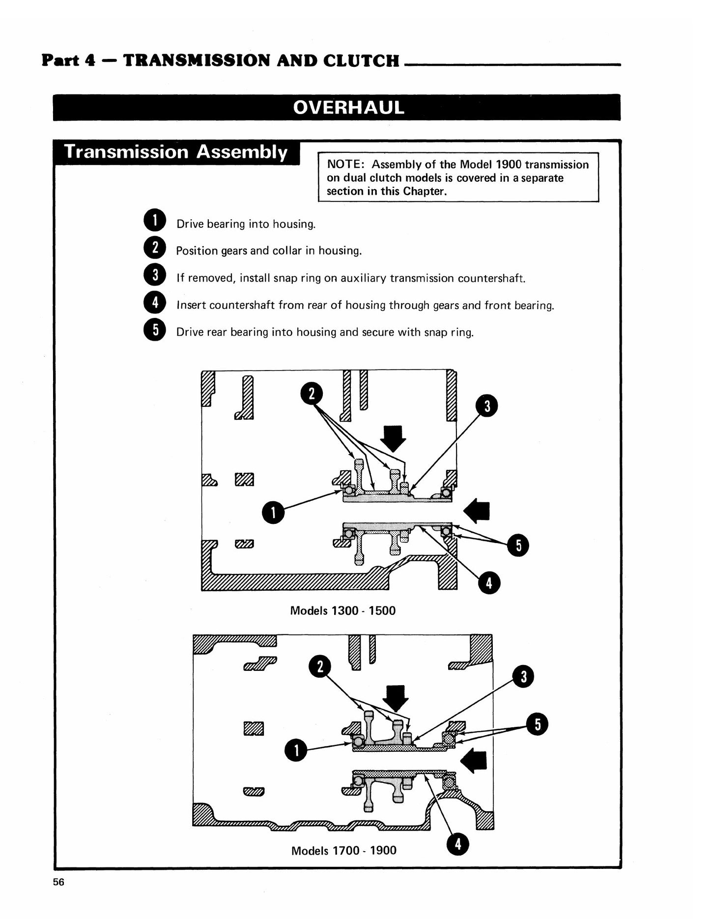 FORD 1200 1300 1500 1700 1900 Tractor Factory Workshop Service Manual 40130040B