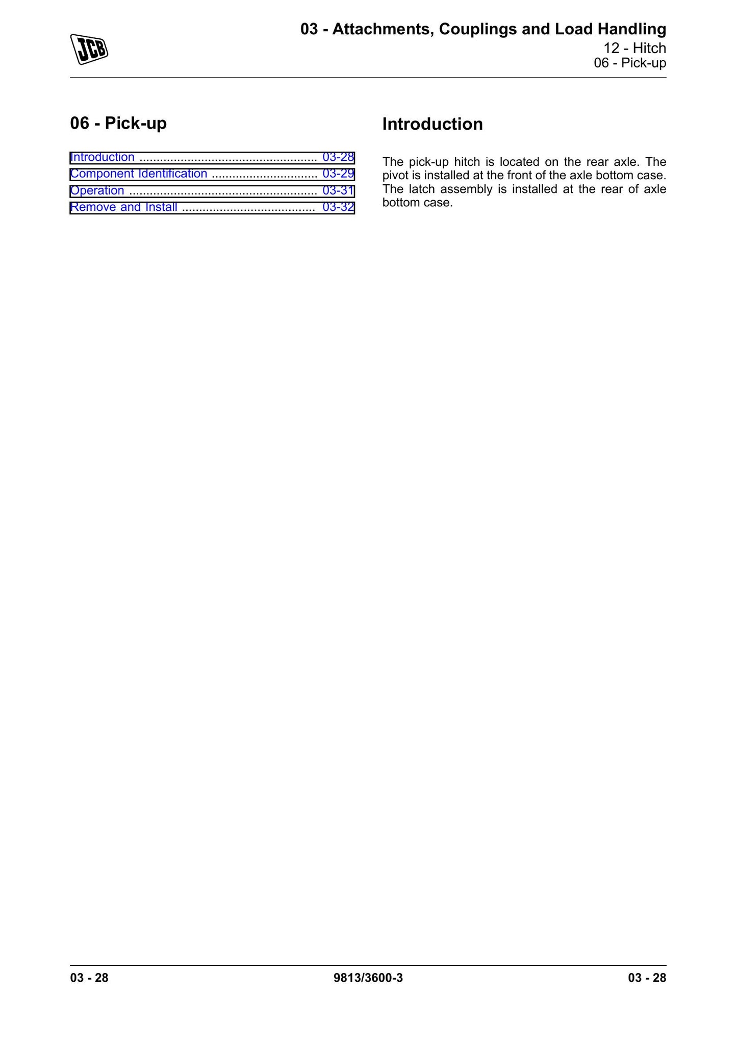 JCB 4160 4190 4220 Tractor Factory Workshop Service Manual 9813/3600