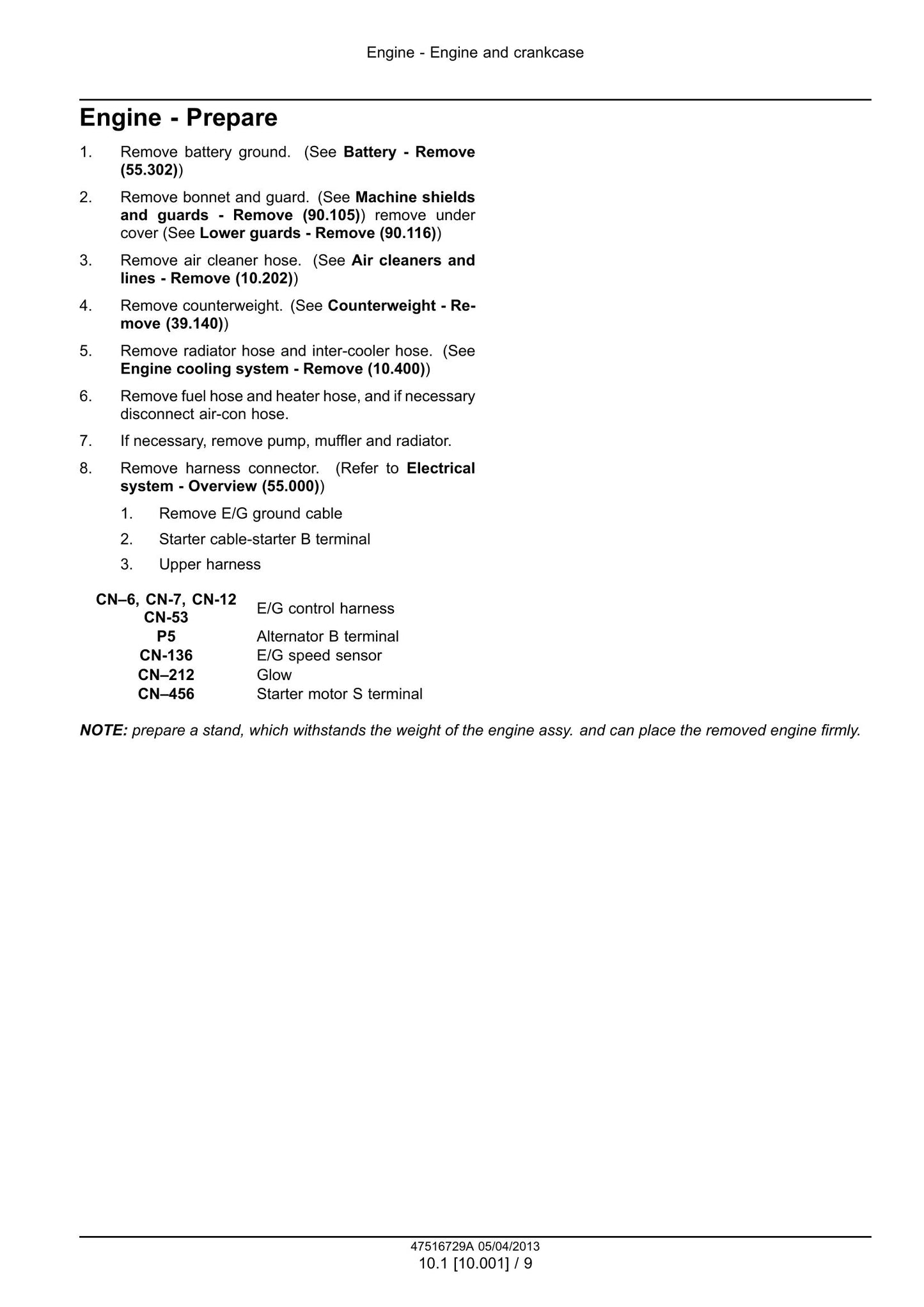 New Holland E85CMSR Midi Excavator Factory Workshop Service Manual 47516729A