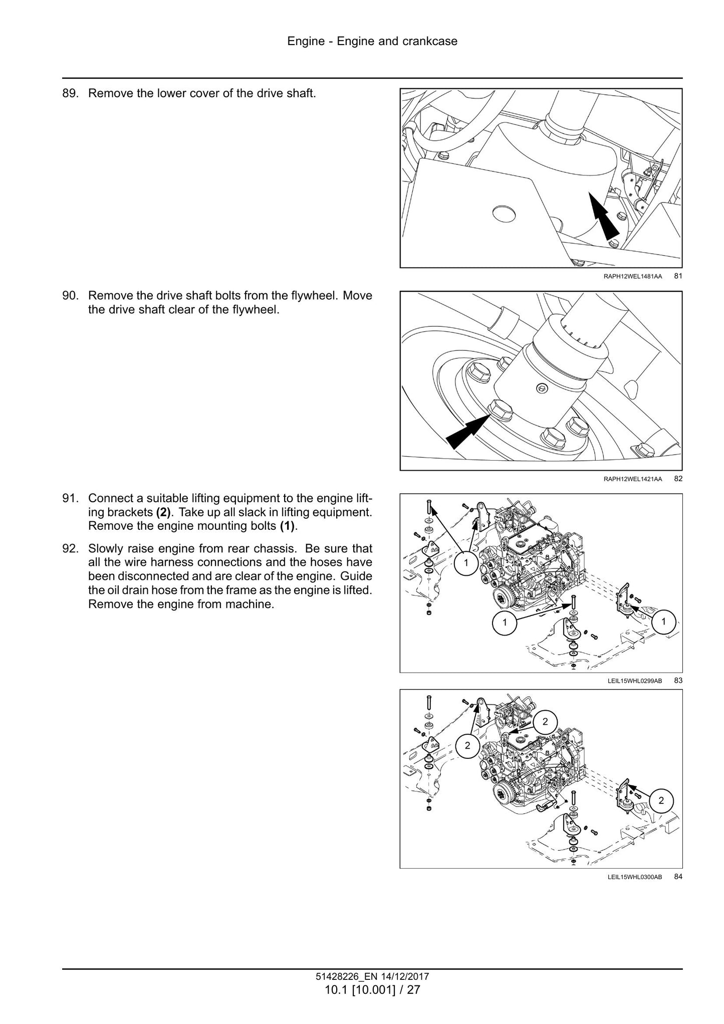 New Holland W110D Wheel Loader Factory Workshop Service Manual 51428226