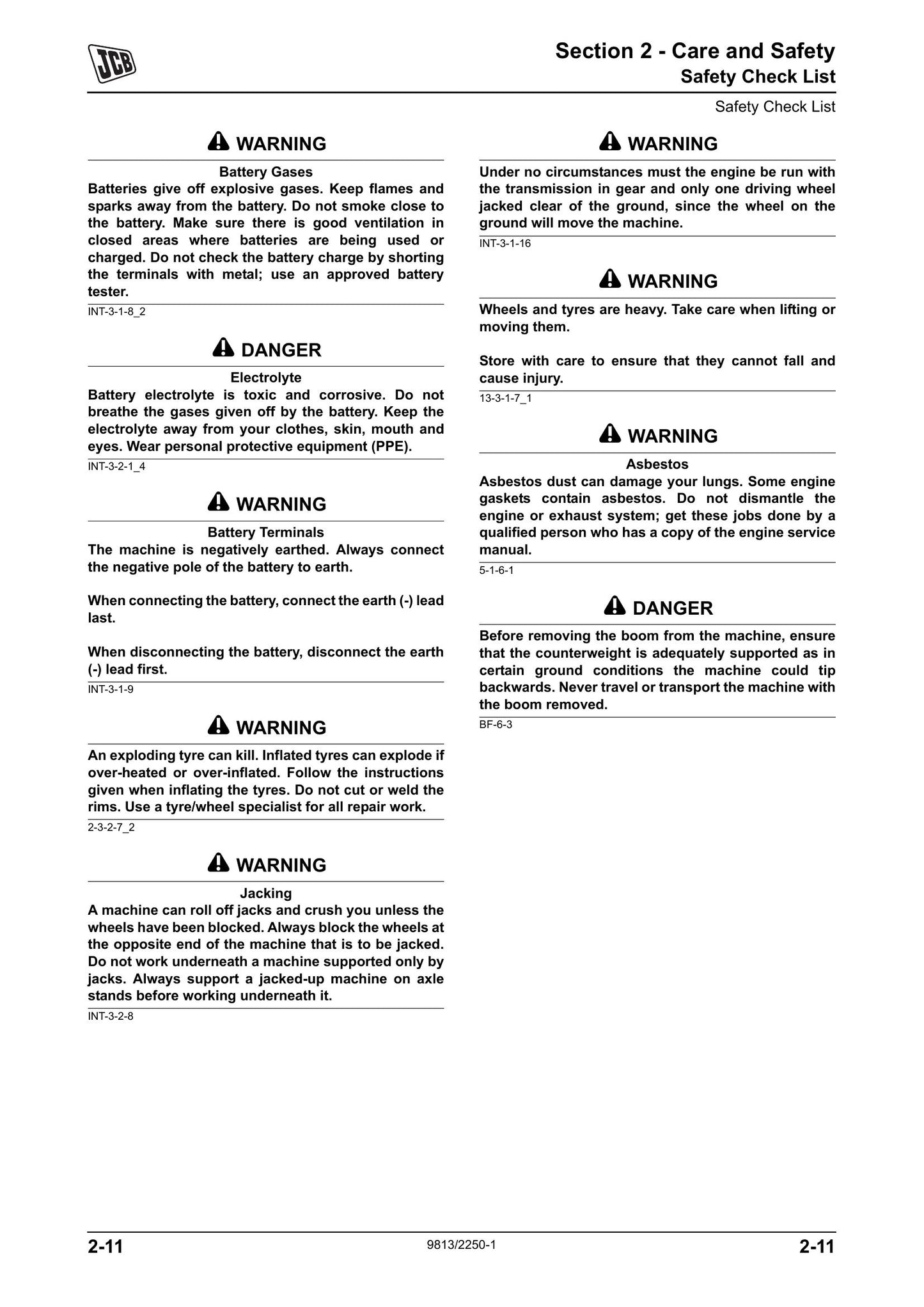 JCB JS370 Crawler Excavator Factory Workshop Service Manual 9813/2250-1