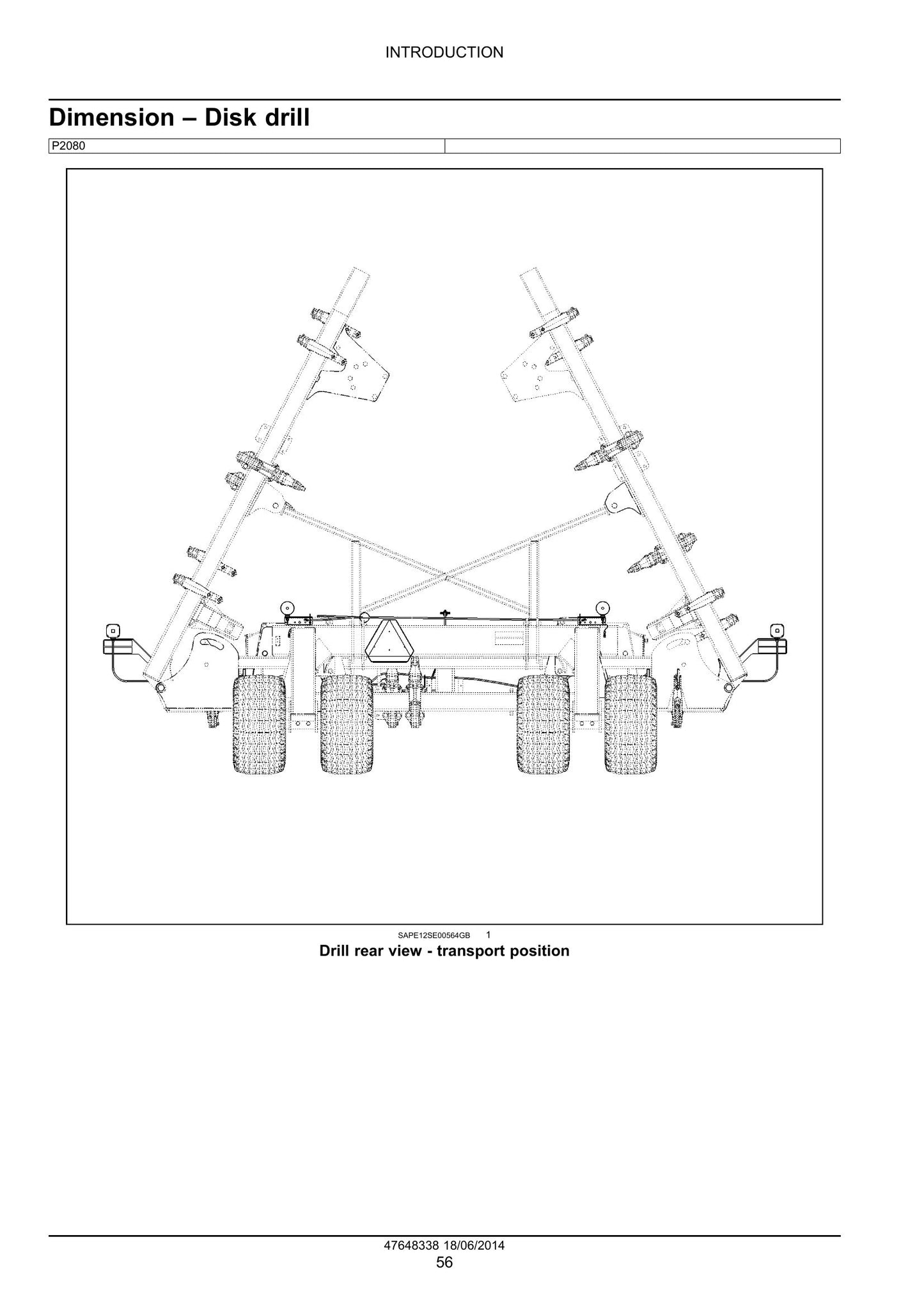 New Holland P2080 P2085 Disk Drill Factory Workshop Service Manual 47648338