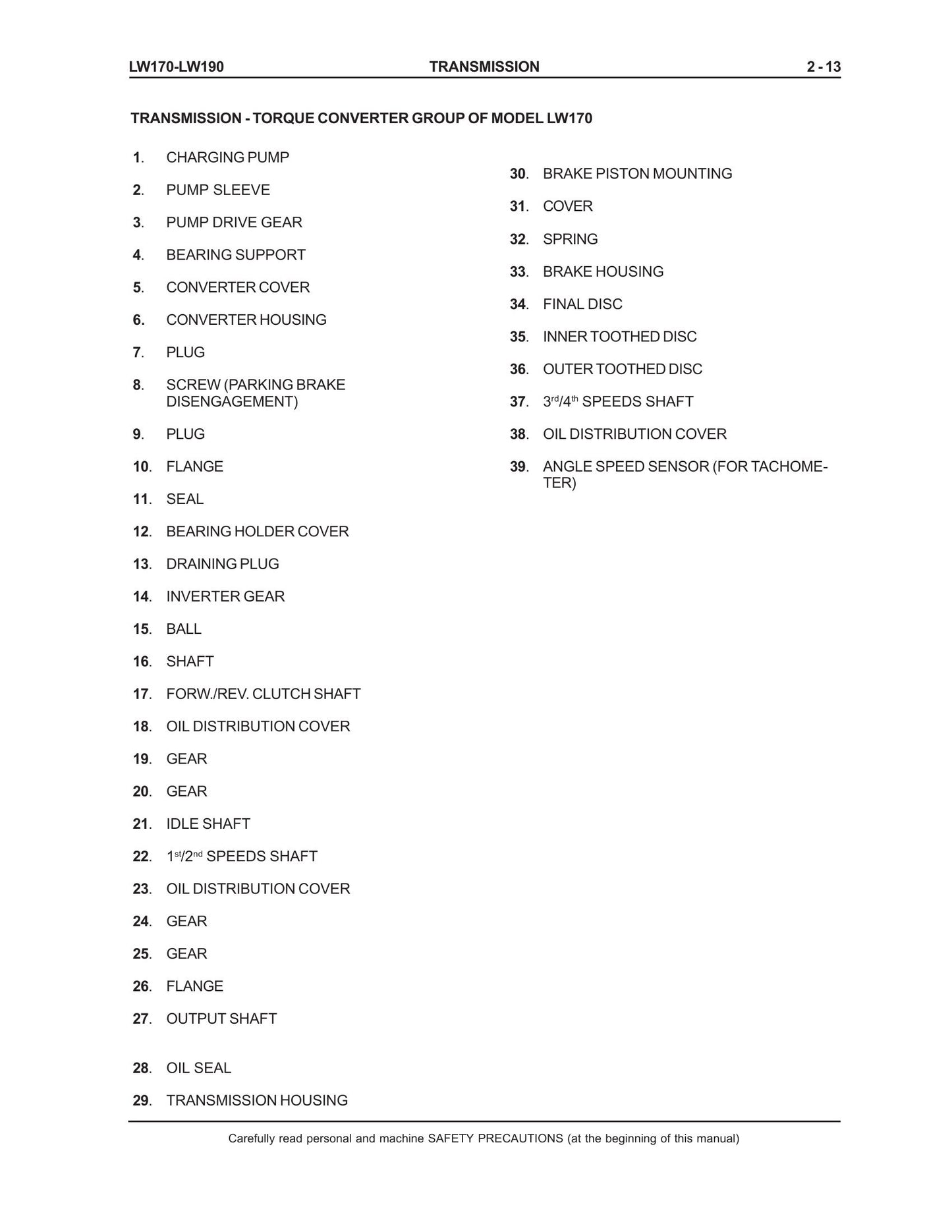 New Holland LW170 LW190 Wheel Loader Factory Workshop Service Manual