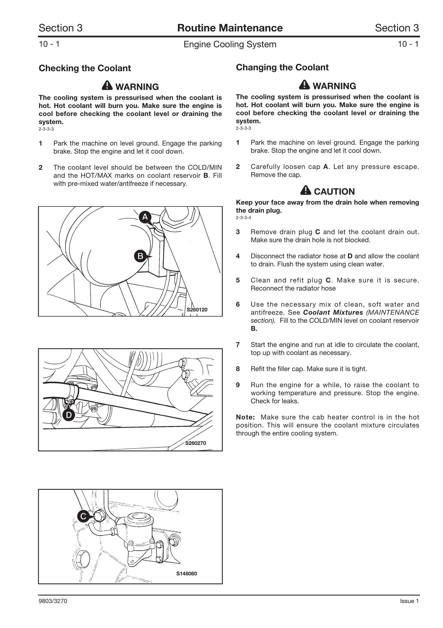 JCB 3CX 4CX 214 215 217 Backhoe Loader Factory Workshop Service Manual 9803/3270