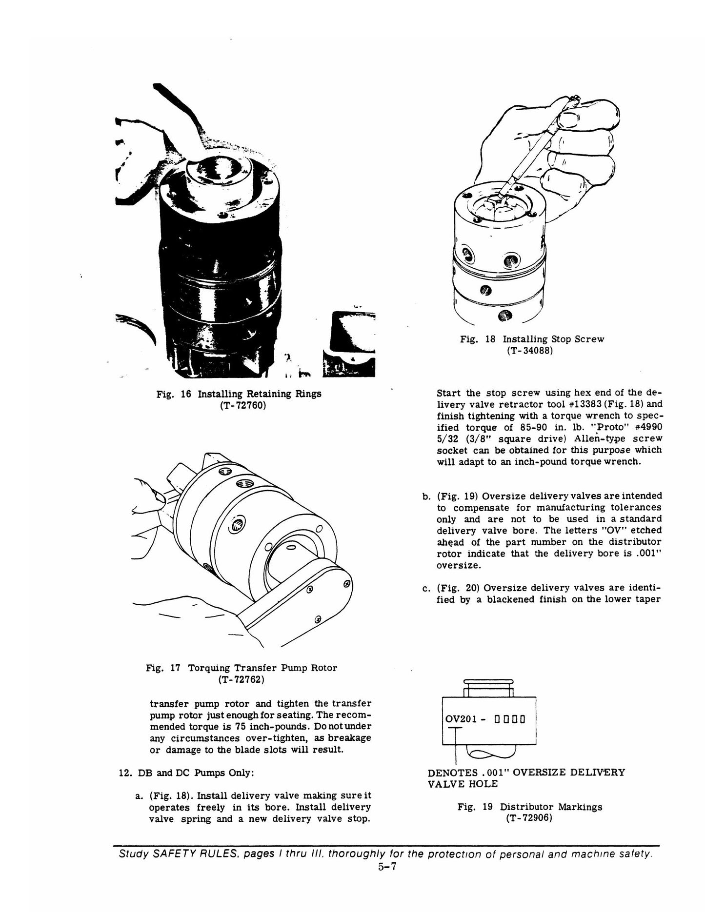 FIAT-ALLIS Roosa Master D DB DC Series Fuel Injection Pump Factory Workshop Service Manual 73111954