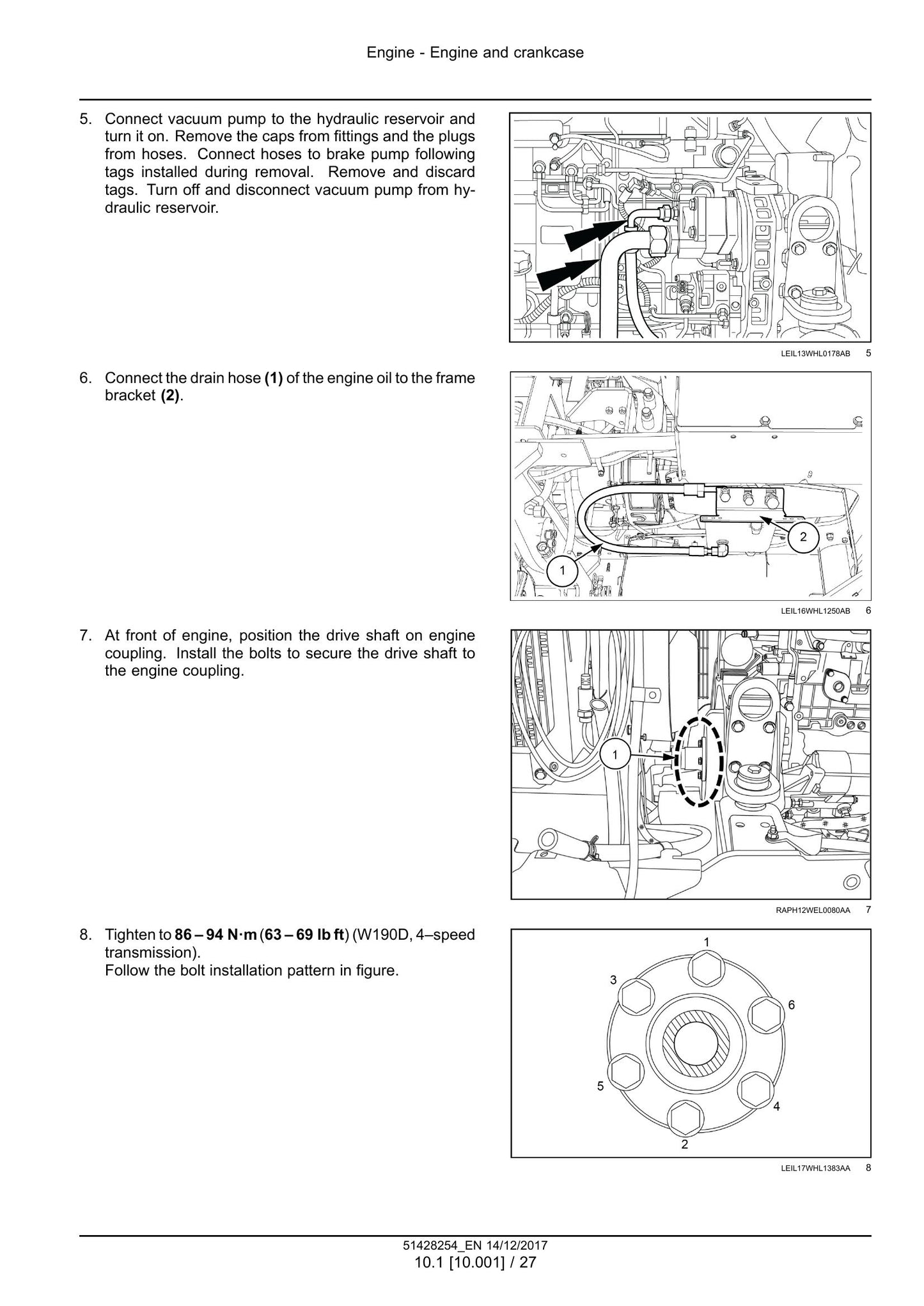 NEW HOLLAND W190D Wheel Loader Factory Workshop Service Manual 51428254