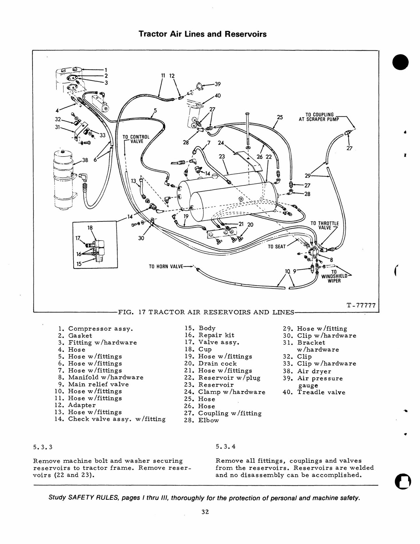 FIATALLIS 262-B 263-B Tractor Scraper Factory Workshop Service Manual 73113011