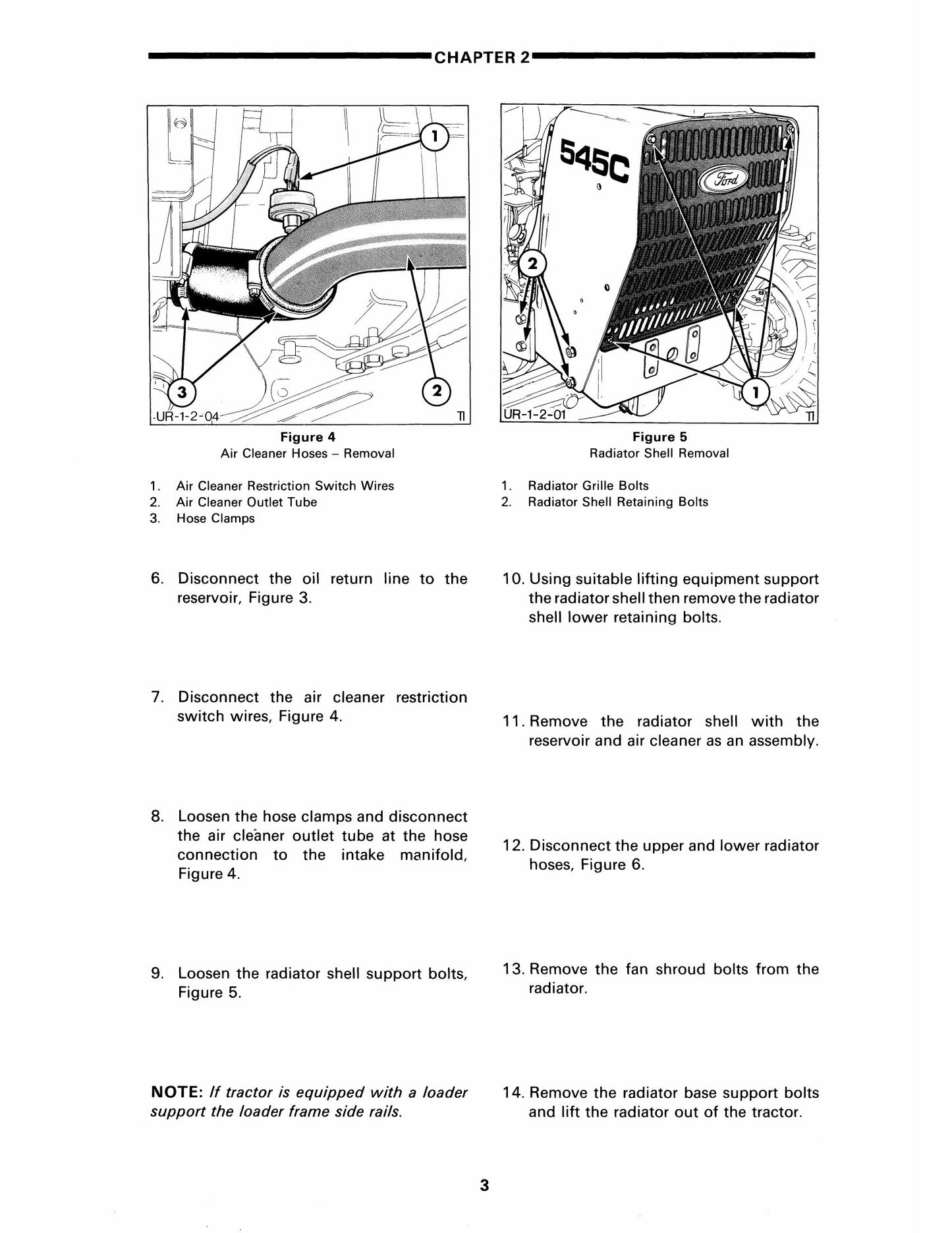 FORD 345C 445C 545C Tractor Loader Factory Workshop Repair Manual