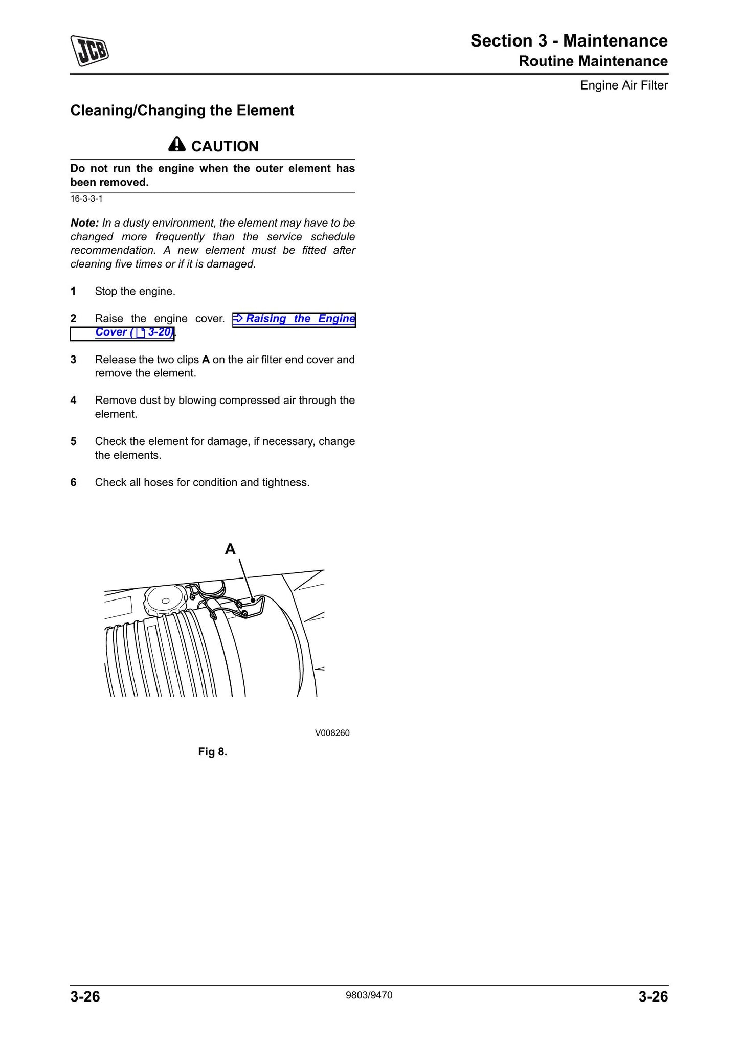 JCB 323 HST 327 HST Tractor Factory Workshop Service Manual 9803/9470