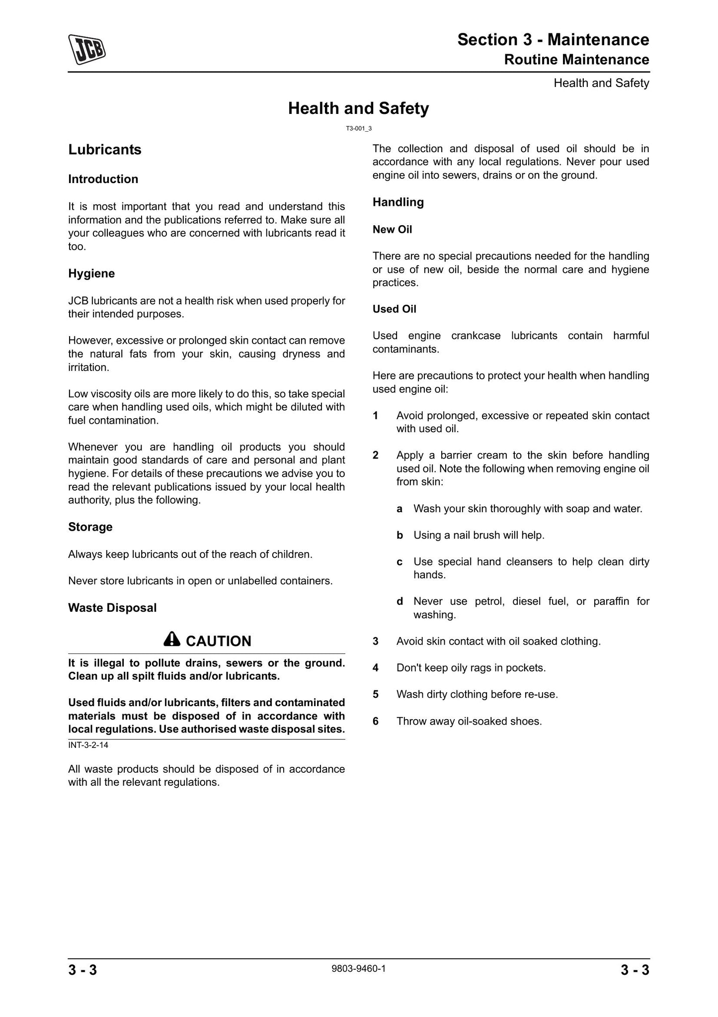 JCB Robot 190 1110 Skid Steer Loader Factory Workshop Service Manual 9803/9460-1