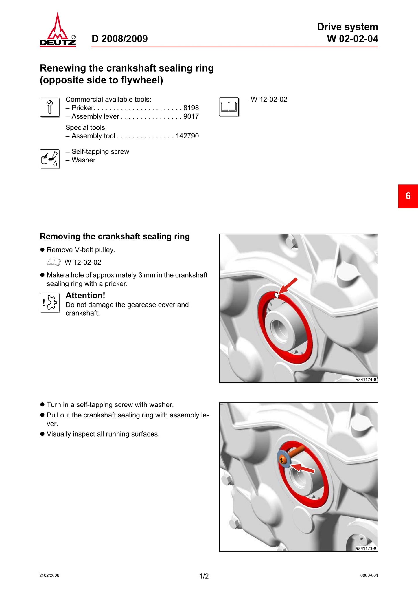 DEUTZ Engine Workshop Manual 0312 3422