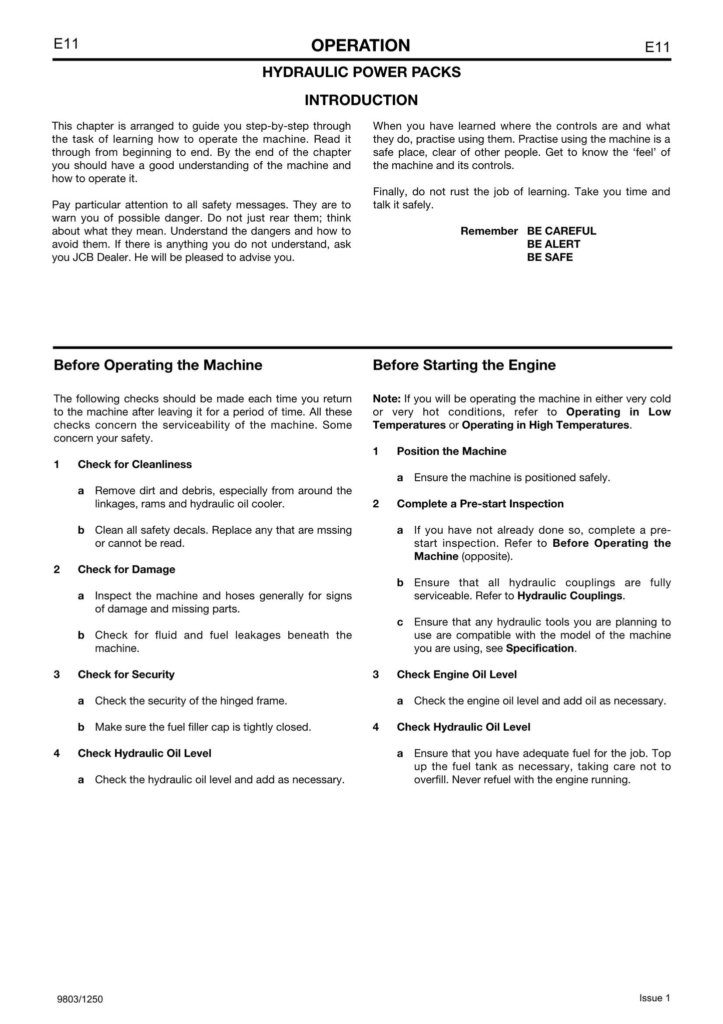 JCB HM22 HM25 HM29 HM26 Hydraulic Breaker Factory Workshop Service Manual 9803/1250