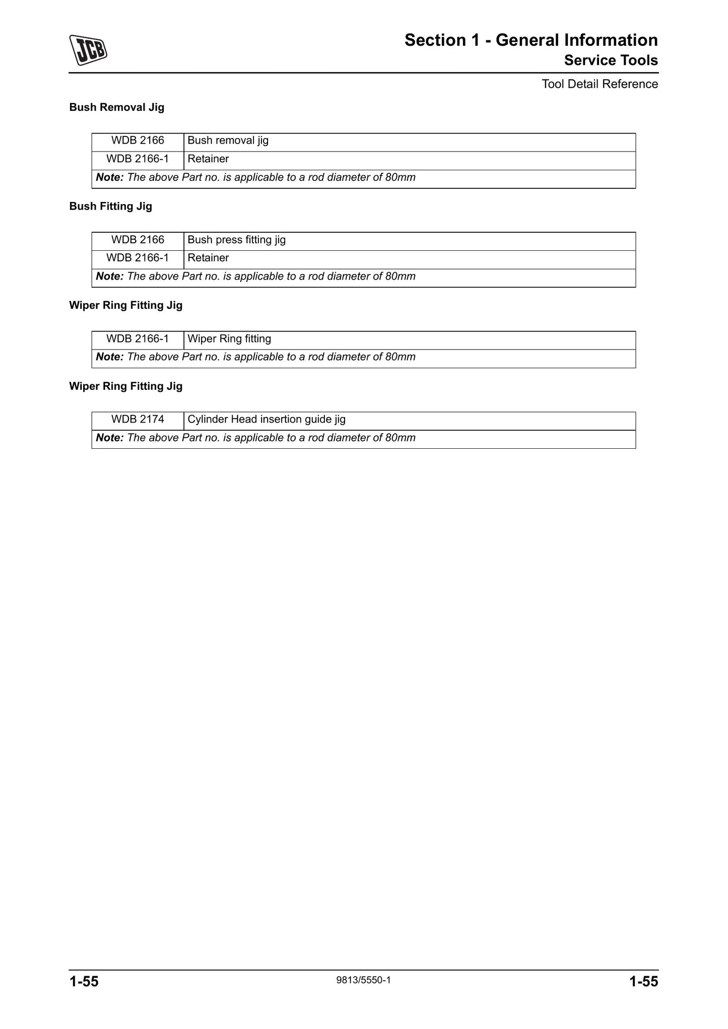 JCB JS200 Series Tracked Excavator Factory Workshop Service Manual 9813/5550-