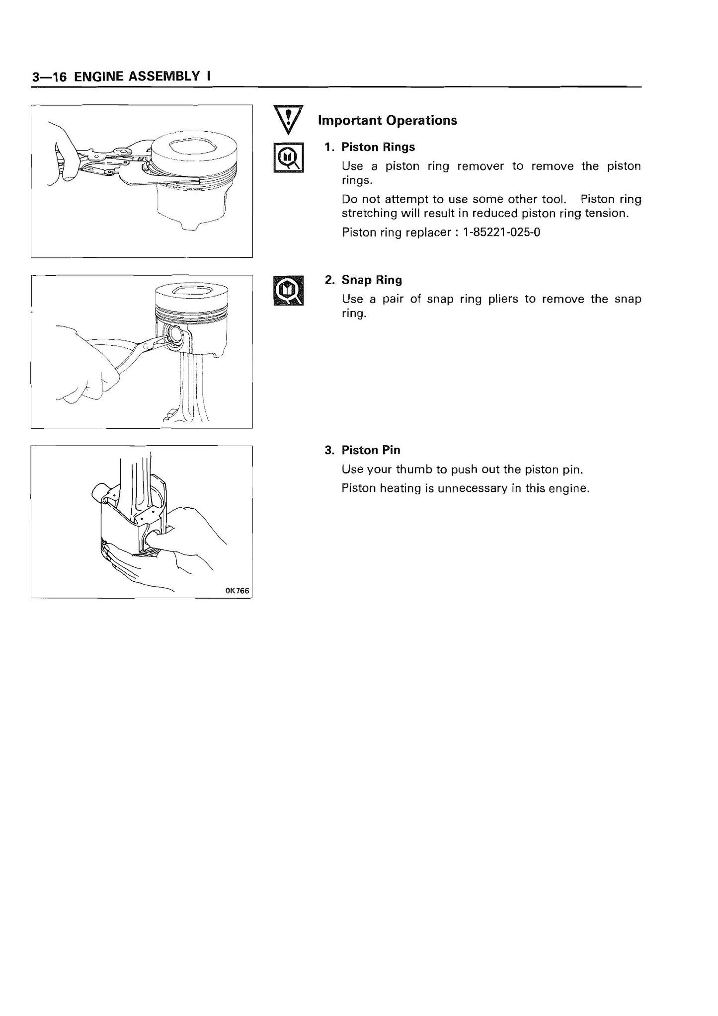 ISUZU 6RB1 6RB1T Industrial Diesel Engine Workshop Manual 9806-2166