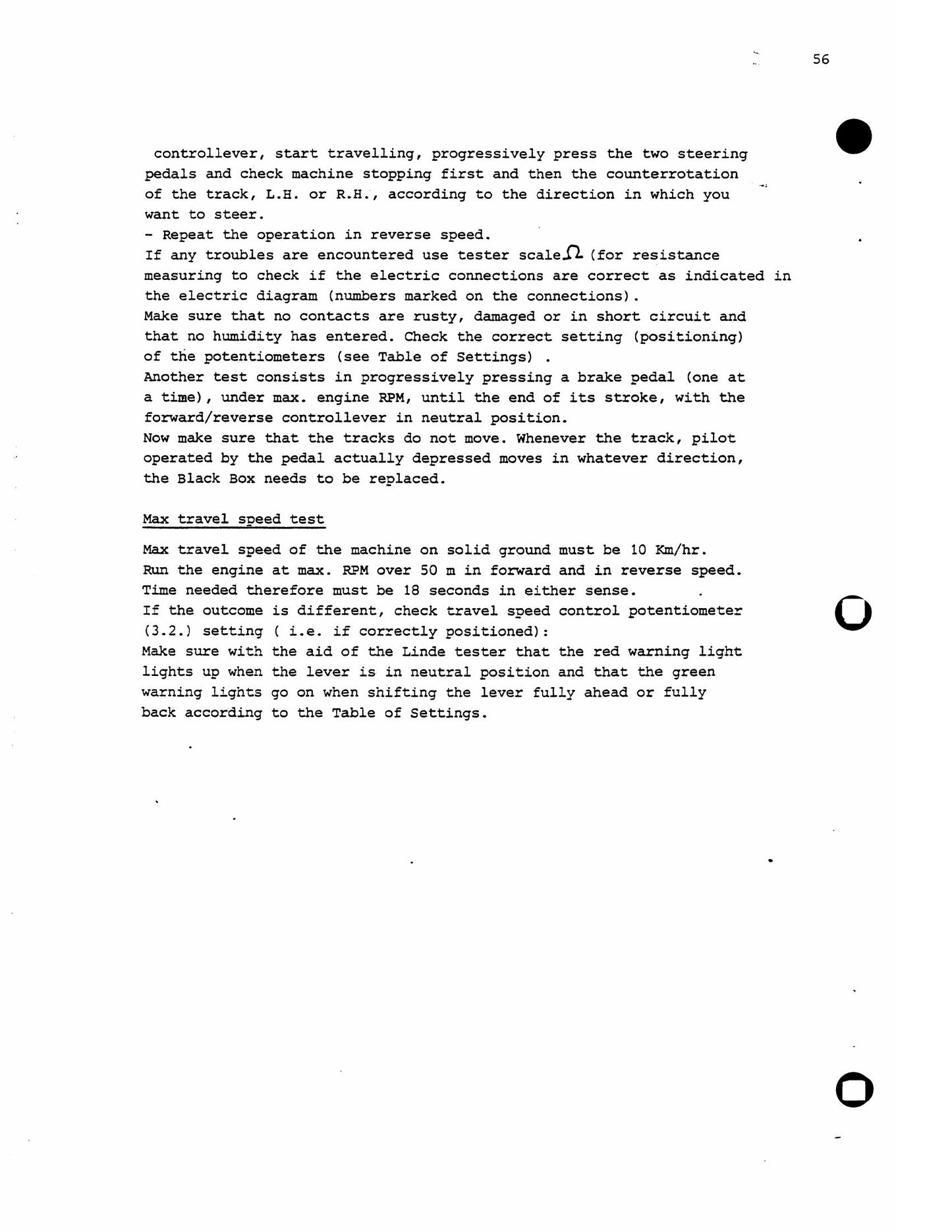 FIATALLIS BENATI BEN 7.16 Hydrostatic Crawler Loader Training Memorandum 59825081