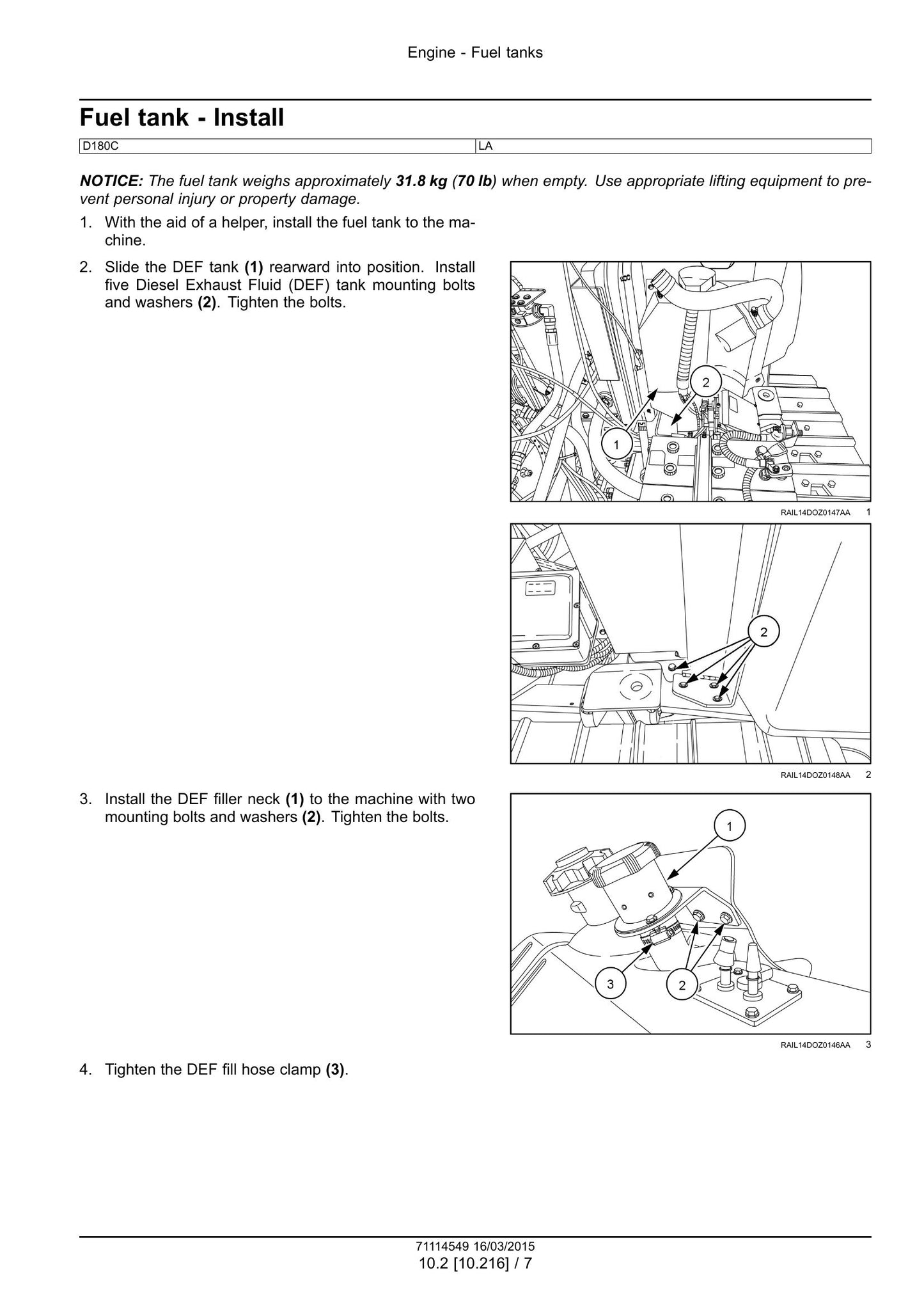 NEW HOLLAND D180C Crawler Dozer Factory Workshop Service Manual 71114549