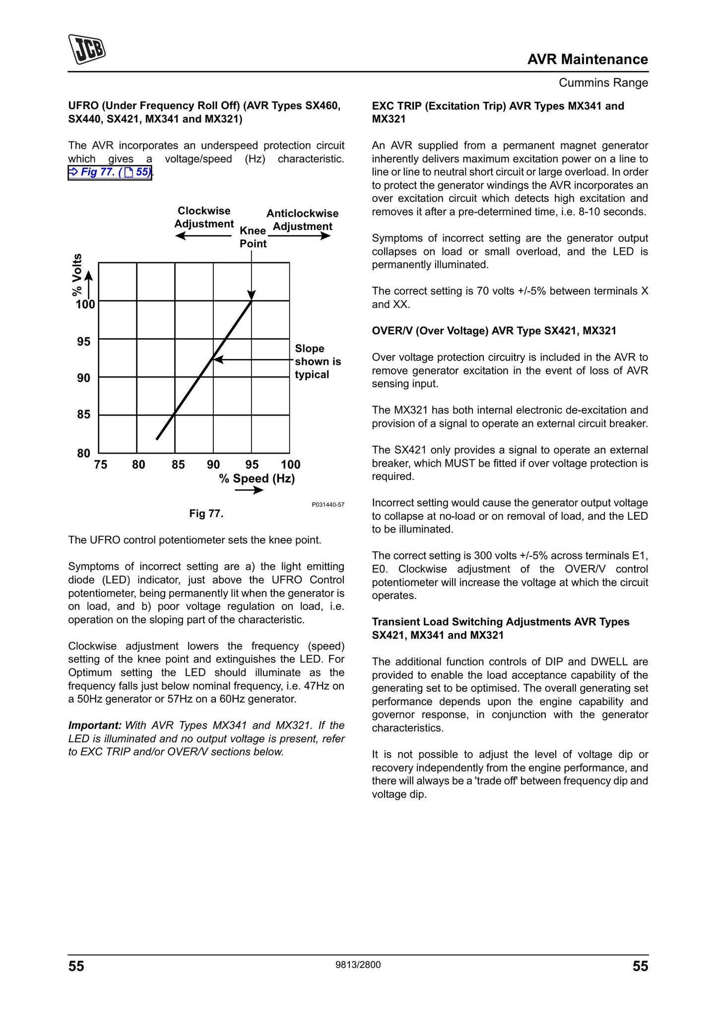 JCB HM160 HM200 HM230 HM250 HM355 Generator Factory Workshop Service Manual 9813/2800