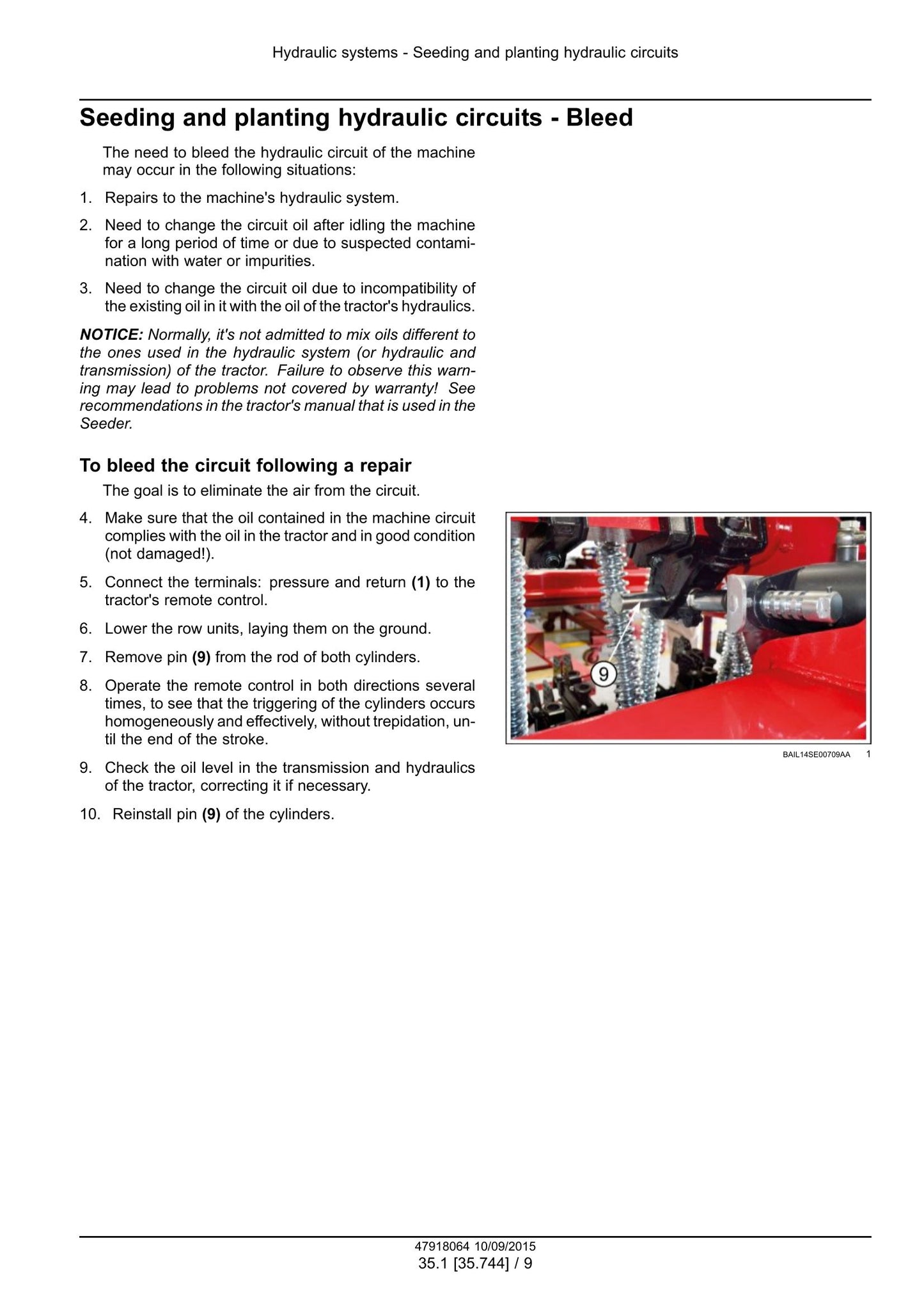 New Holland PS2030 Seeder Factory Workshop Service Manual 47918064