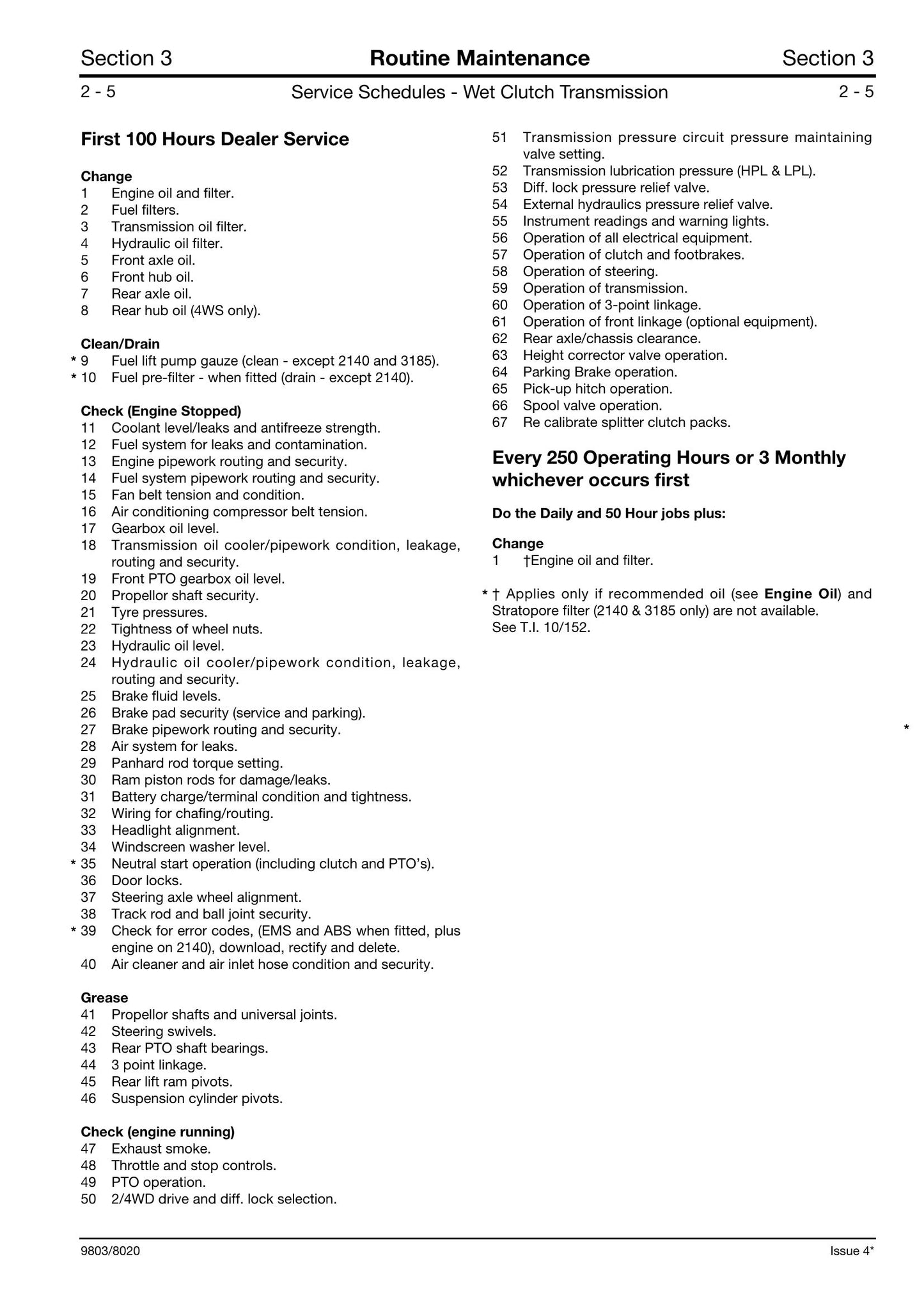 JCB 2115 2125 2135 2140 2150 3155 3185 Fastrac Tractor Factory Workshop Service Manual 9803/8020