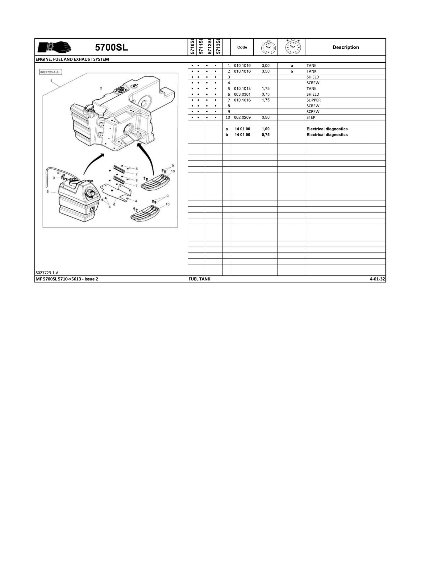 MASSEY FERGUSON MF 5700SL Tractor Factory Workshop Operator Manual ACT092596