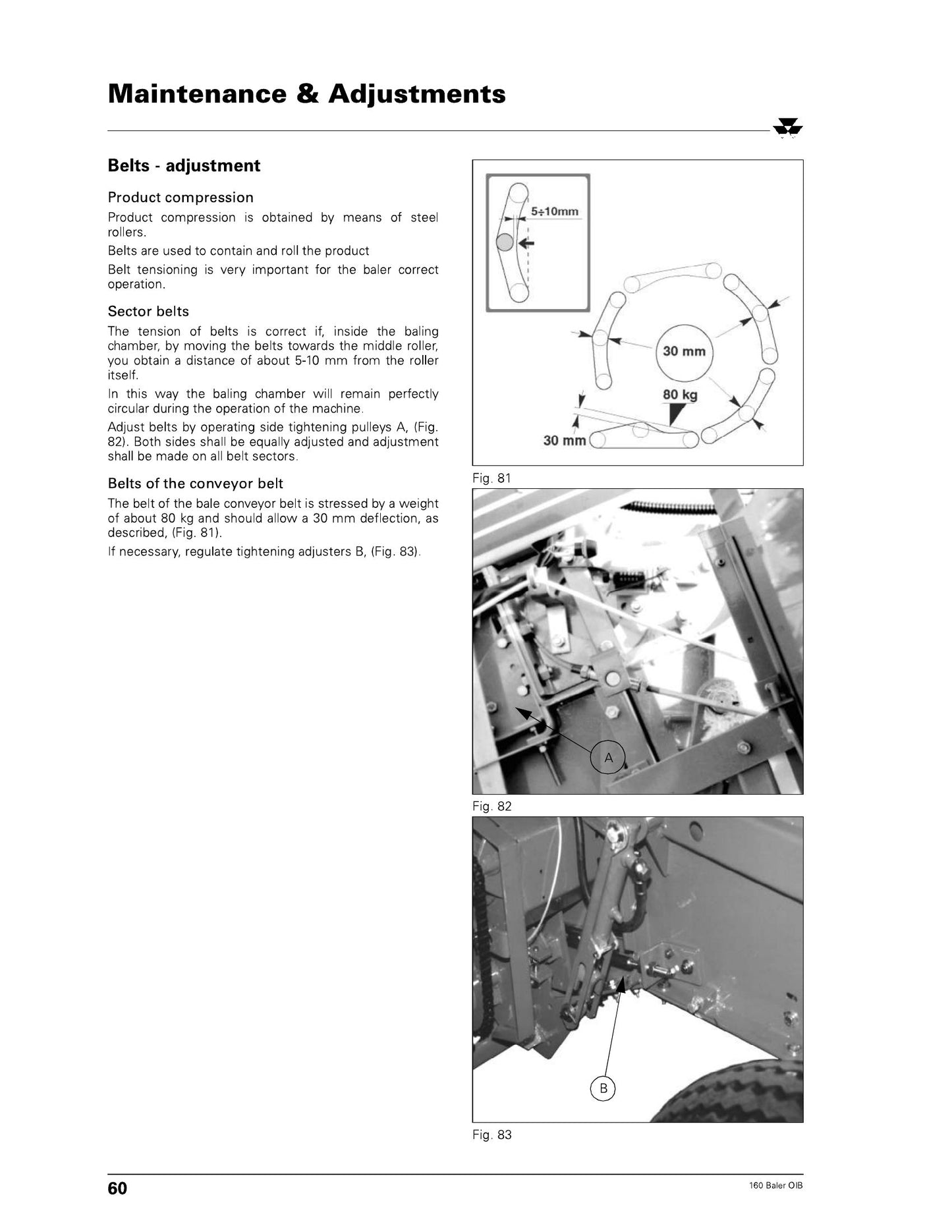 MASSEY FERGUSON MF160S MF160SL Baler Factory Workshop Operator Manual 1857 429 M1