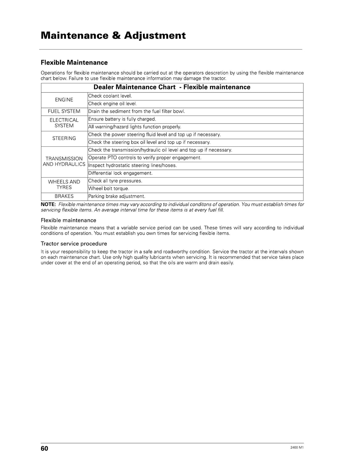 MASSEY FERGUSON 2405 2410 2415 Tractor Factory Workshop Operator Manual