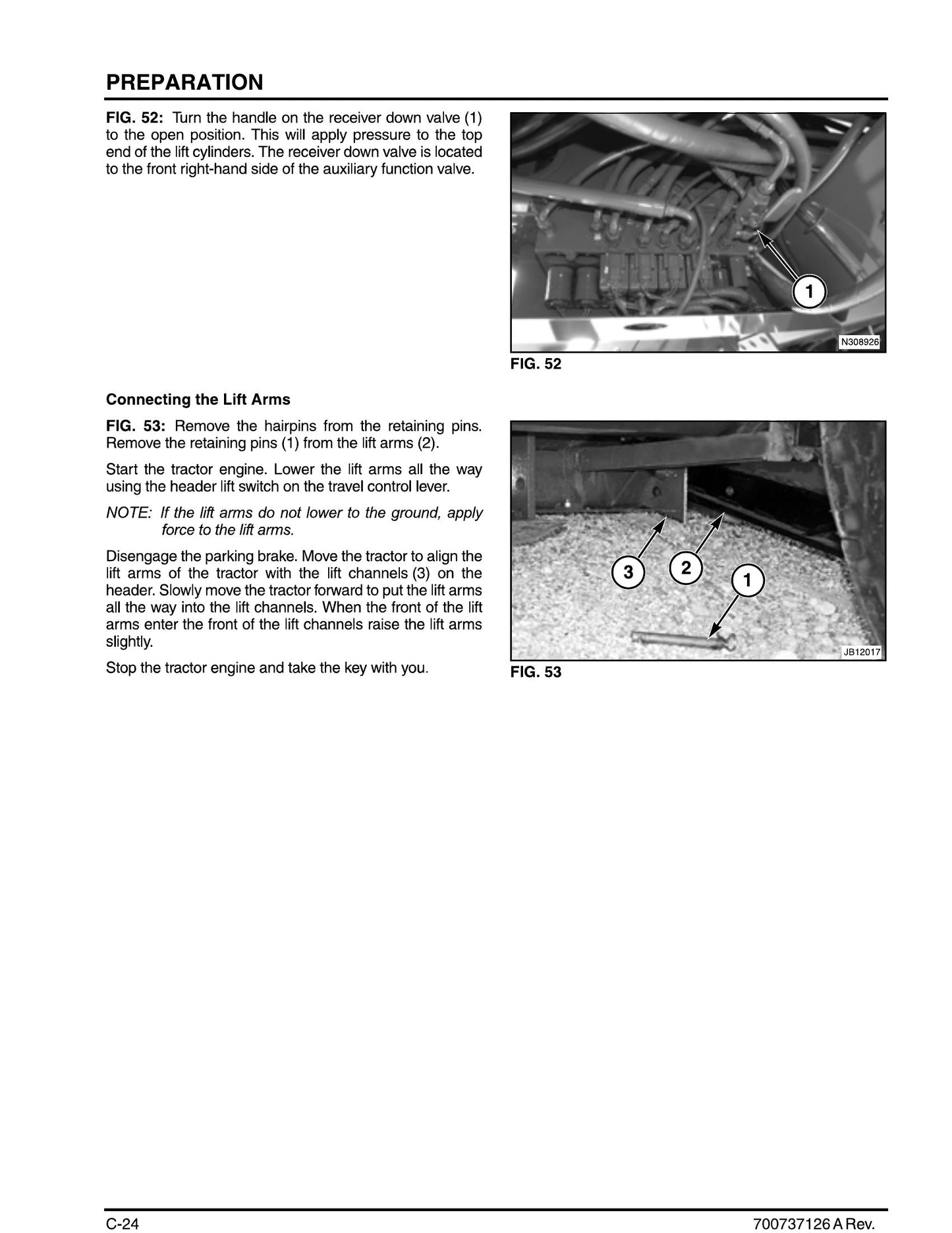 MASSEY FERGUSON MF9126 Auger Header Factory Workshop Operator Manual