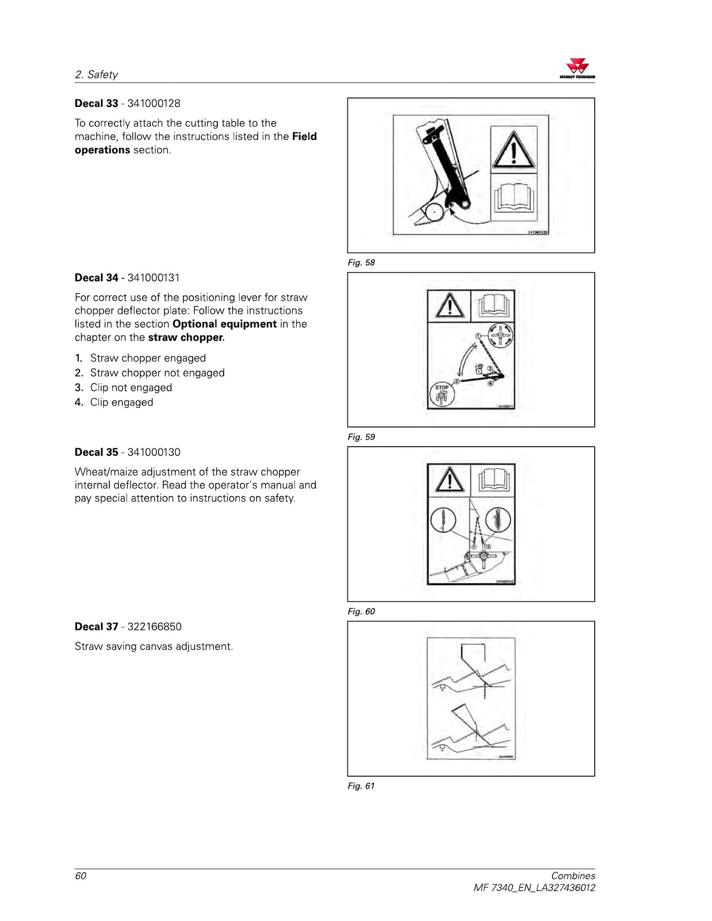 MASSEY FERGUSON MF 7340 Combine Factory Workshop Operator Manual