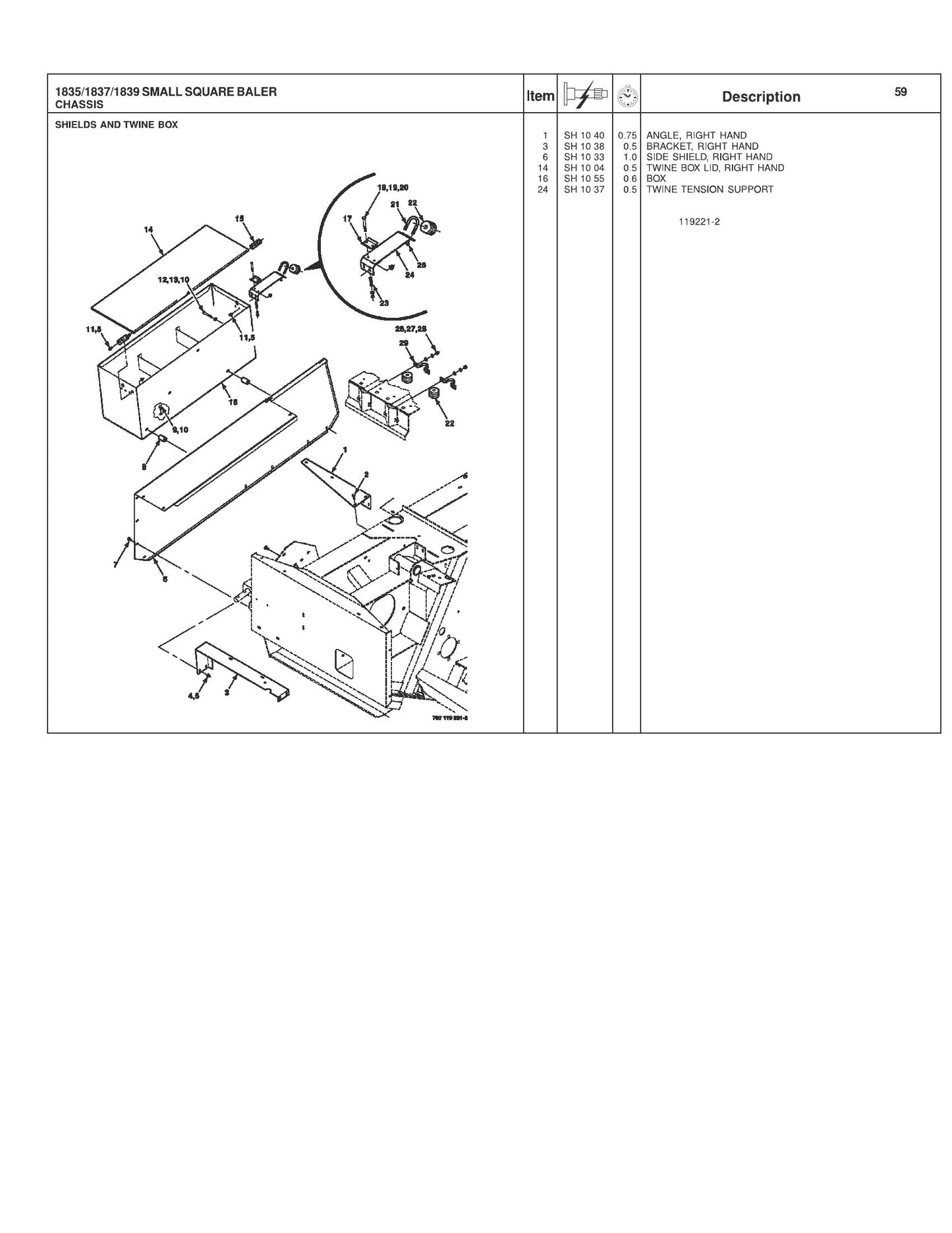 AGCO 1835 1837 1839 Baler Repair Time Schedule 4283502M2