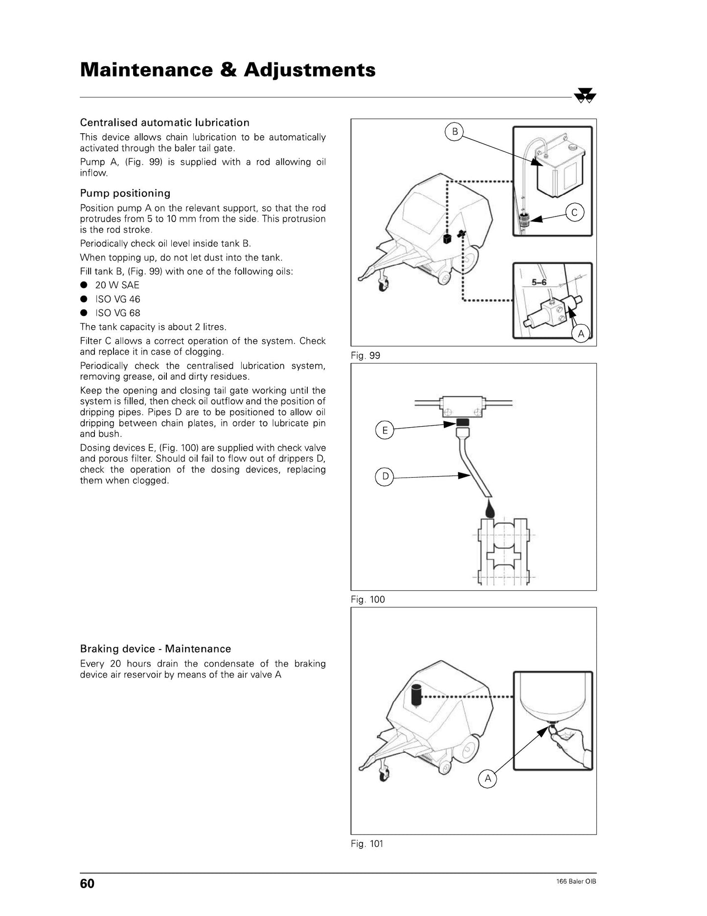MASSEY FERGUSON MF 166 VL 166 VLR Baler Factory Workshop Operator Manual 1857 446 M1