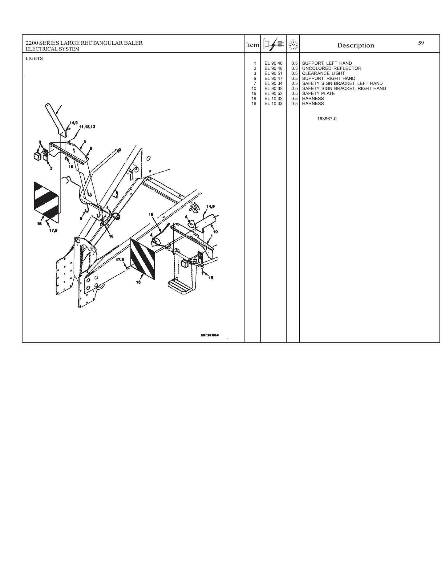AGCO 2240 2250 2260 2270 2270XD 2290 2240CE 2250CE 2260CE 2270XDCE 2290CE Large Rectangular Baler Repair Time Schedule 4283526M3
