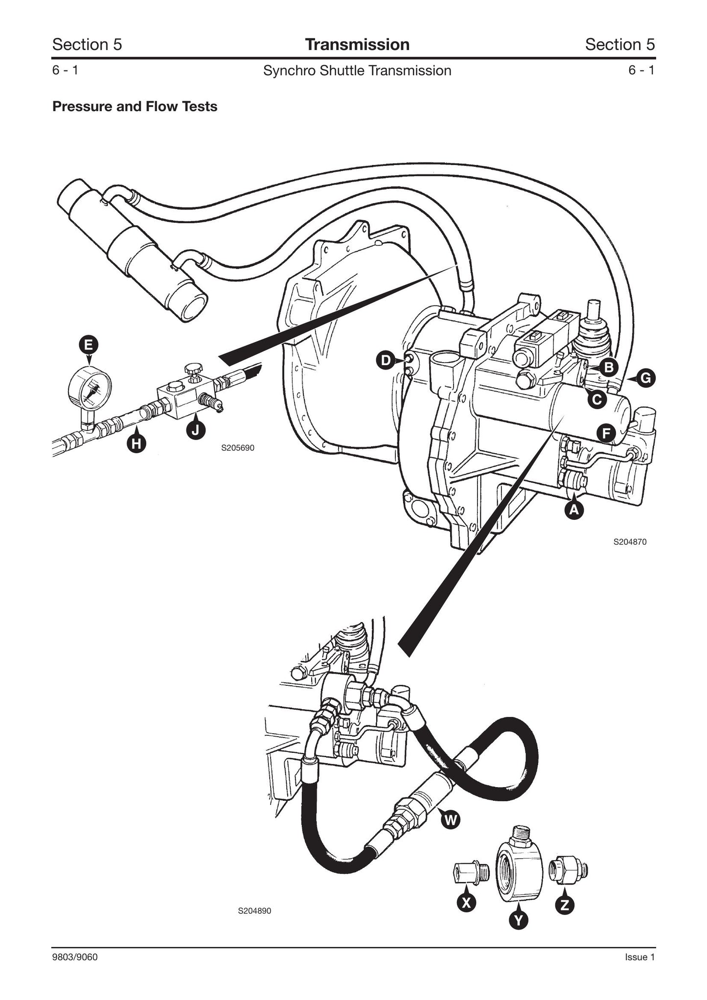 JCB SS500 Series Transmission Factory Workshop Service Manual 9803/9060
