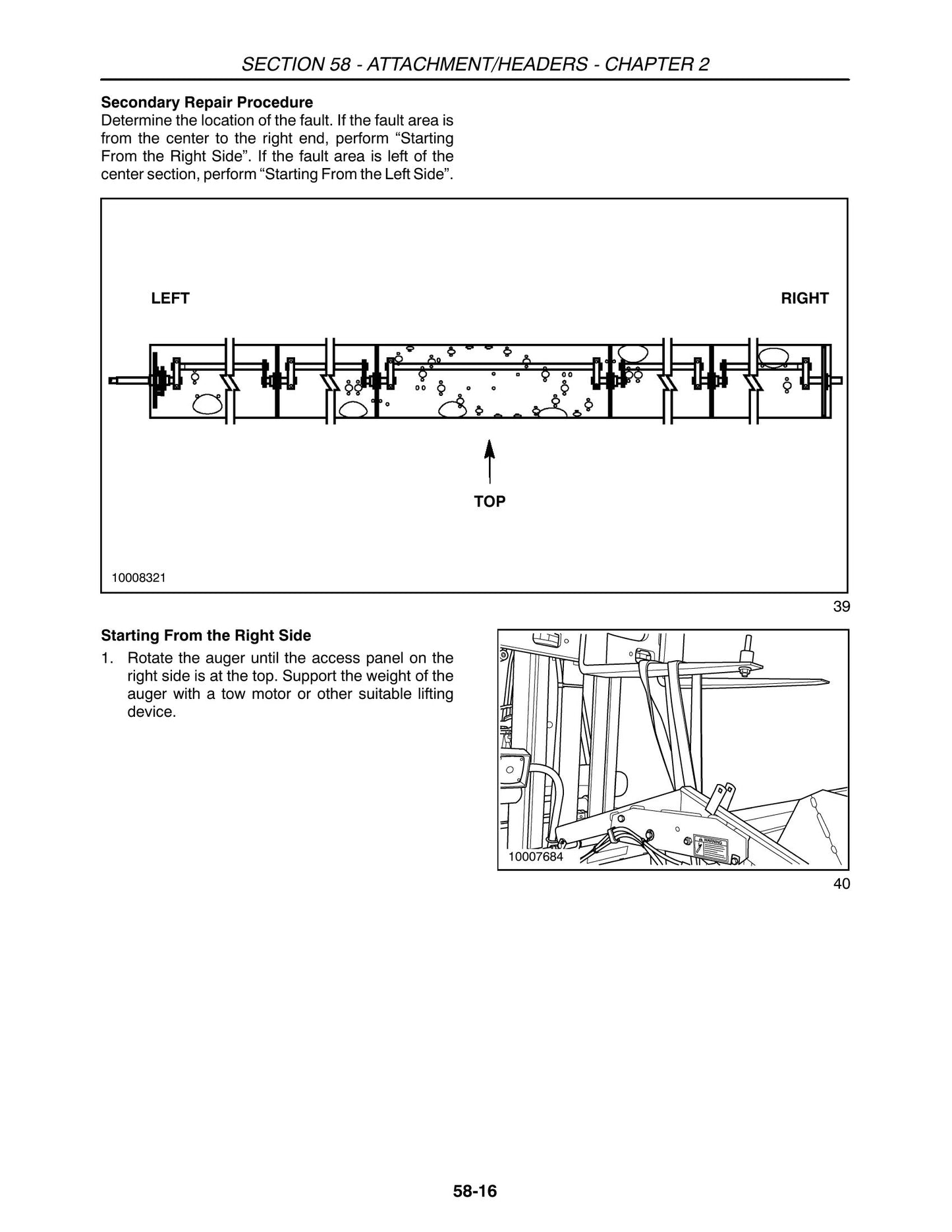 New Holland 72C 74C Attachment Header Factory Workshop Repair Manual