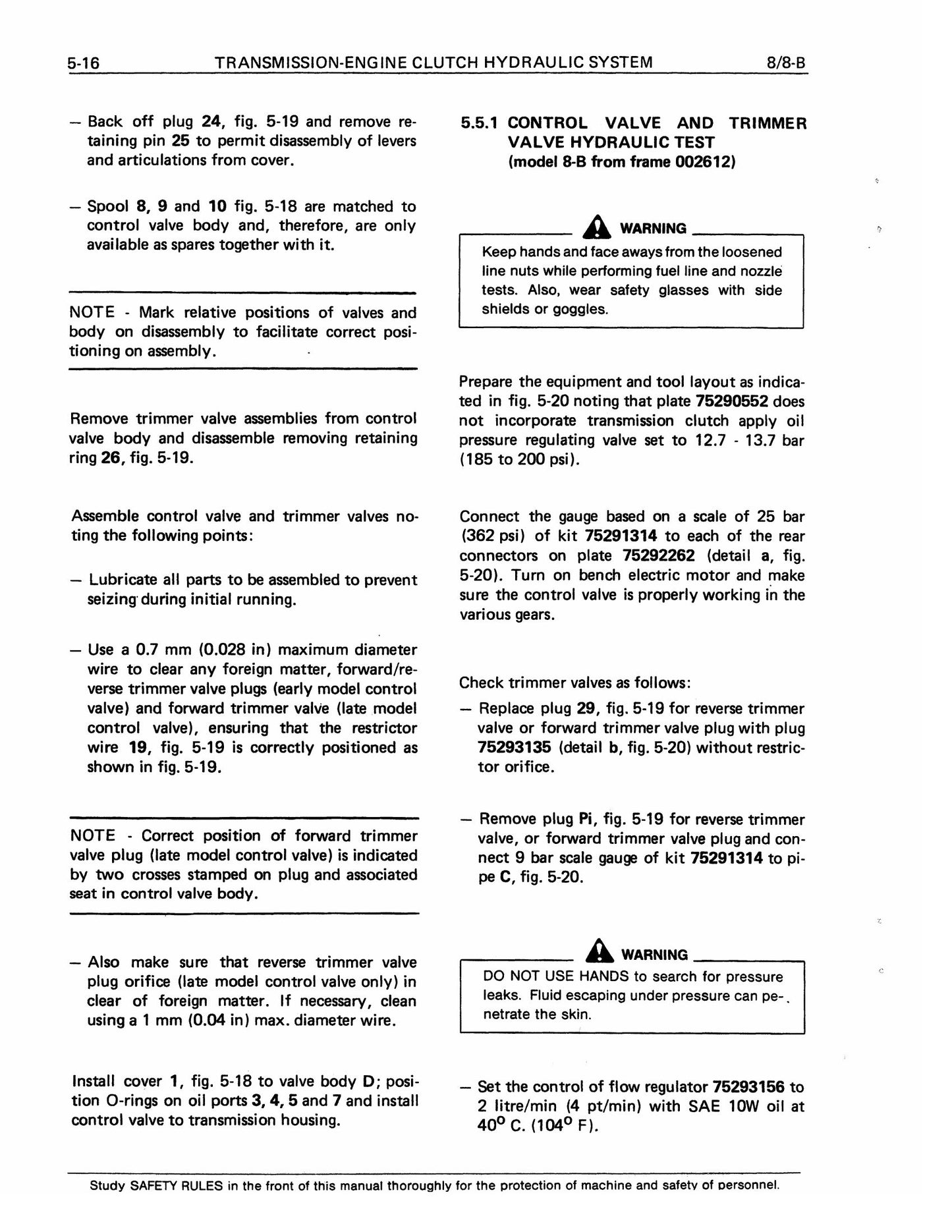 FIAT-ALLIS 8 8-B Crawler Dozer Factory Workshop Service Manual 604.06.248