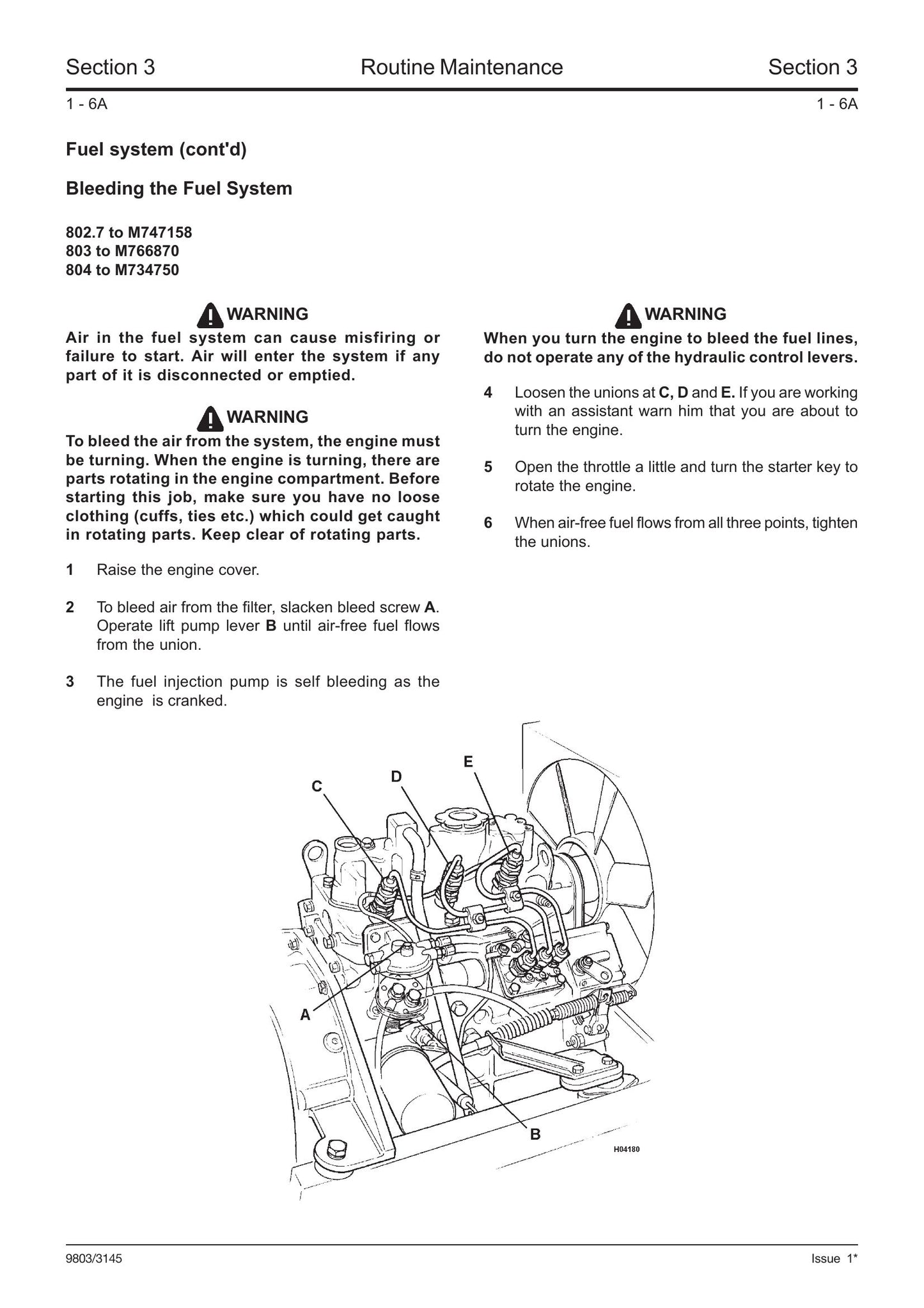 JCB 8027Plus 8027Super 803Plus 803Super 804Plus 804Super Mini Excavator Factory Workshop Service Manual 9803/3145