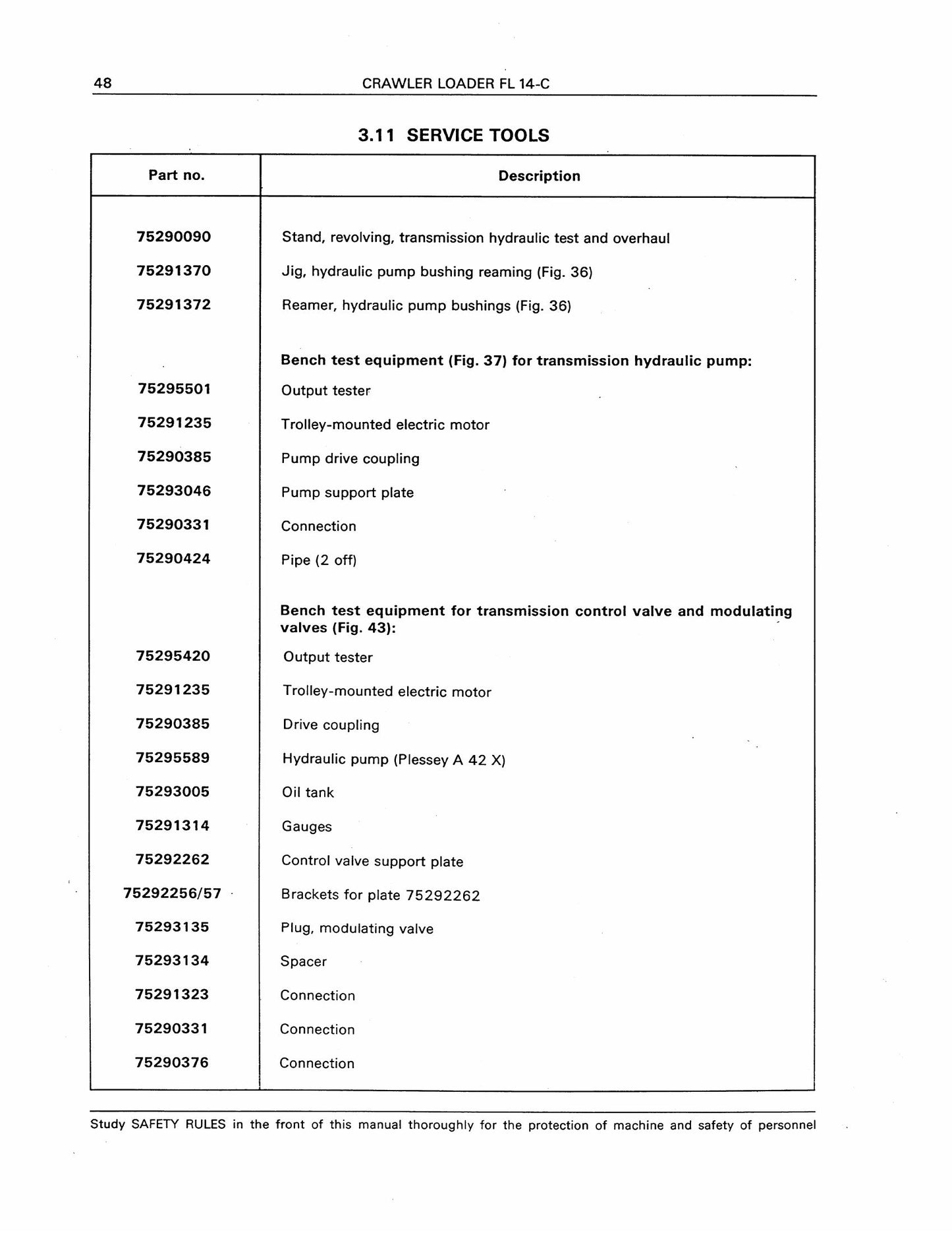 FIATALLIS FL 14C Crawler Loader Factory Workshop Service Manual 604.06.242
