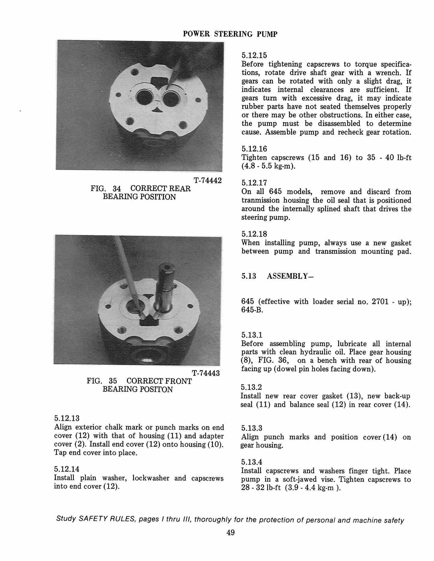 FIATALLIS 545 545H 545-B 605-B 645 645-B Wheel Loader Factory Workshop Service Manual 73068993