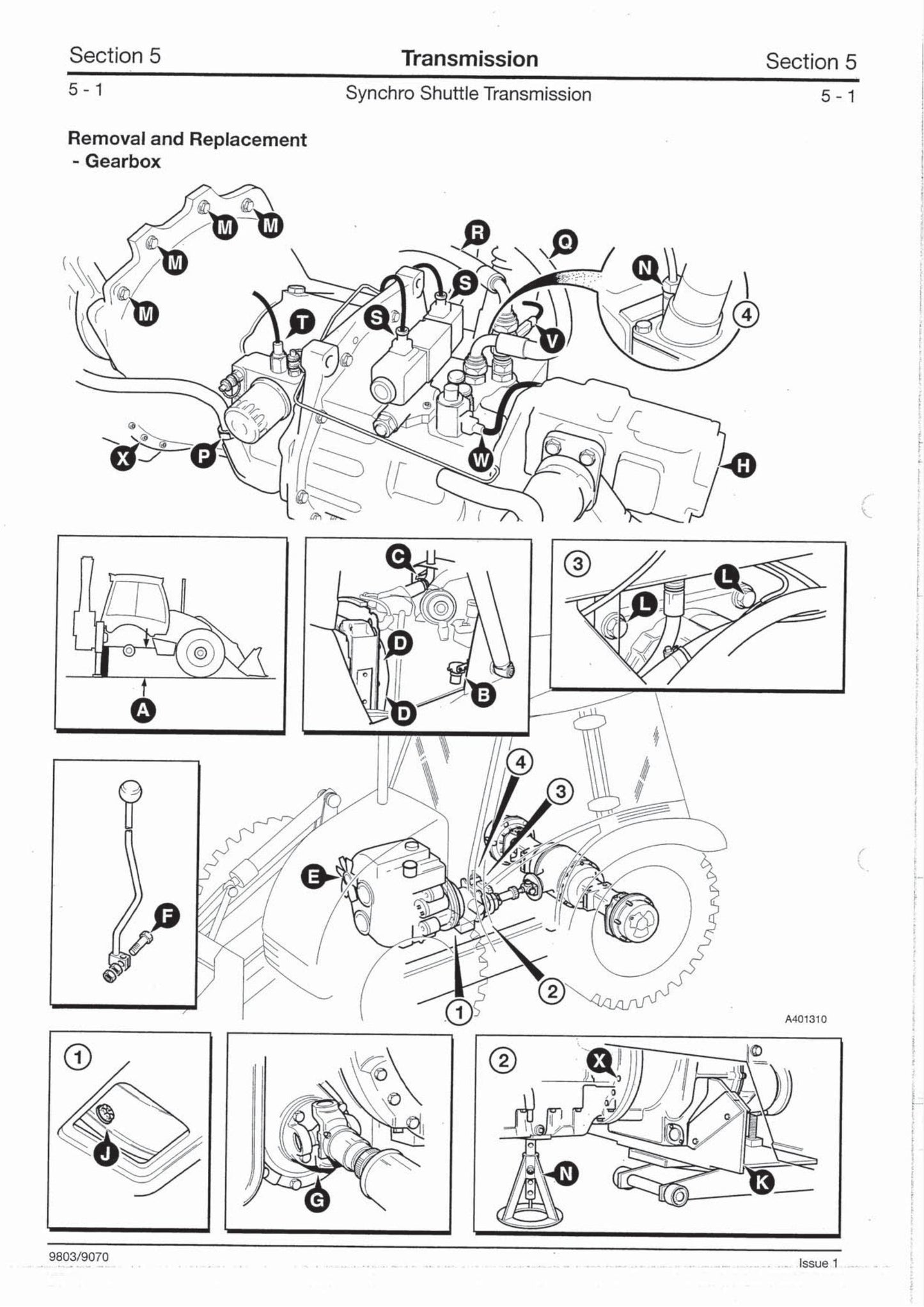 JCB SS700 Series Transmission Factory Workshop Service Manual 9803/9070