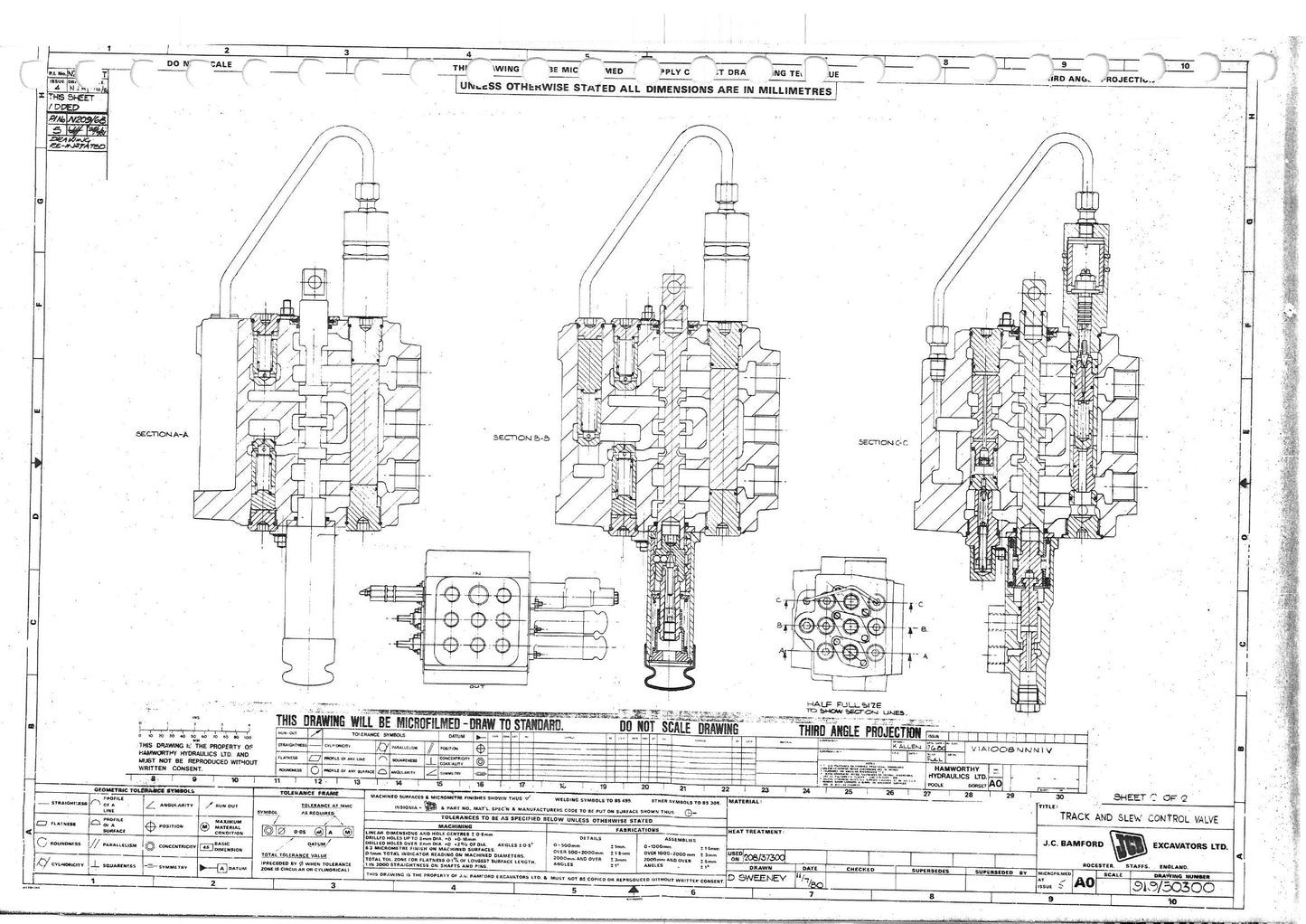 JCB 805 805B 806B 807B 808 Excavator Factory Workshop Service Manual 9803/3150
